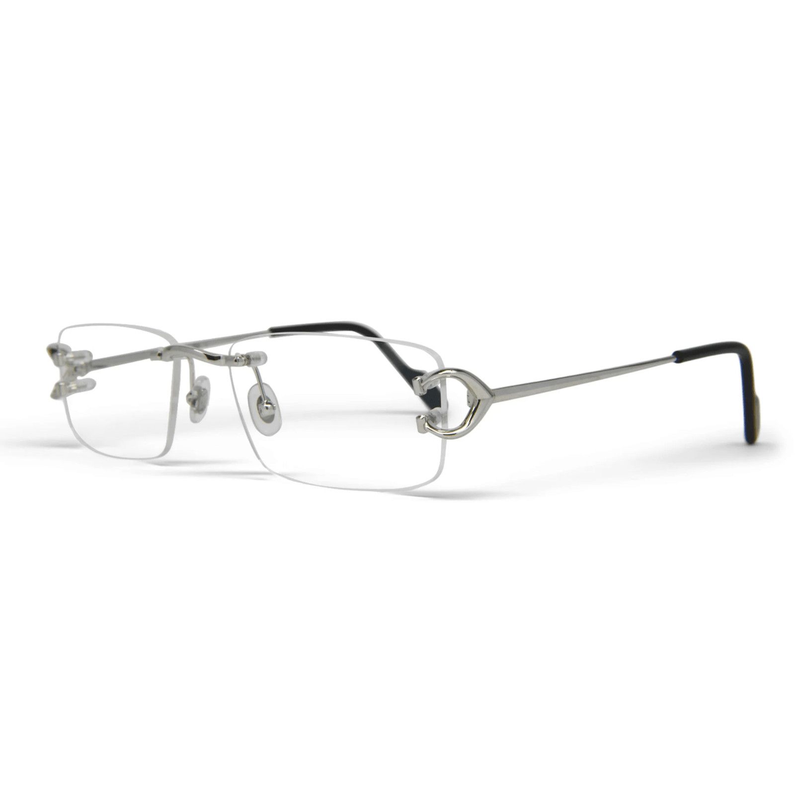 image of Cartier C Decor Wire Frame Glasses Silver (New Season), Men's