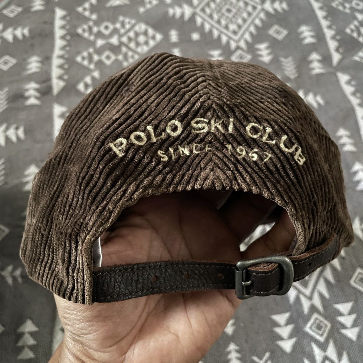 Polo Ralph Lauren Vintage polo Ski leather corduroy hats Size ONE SIZE - 6 Thumbnail