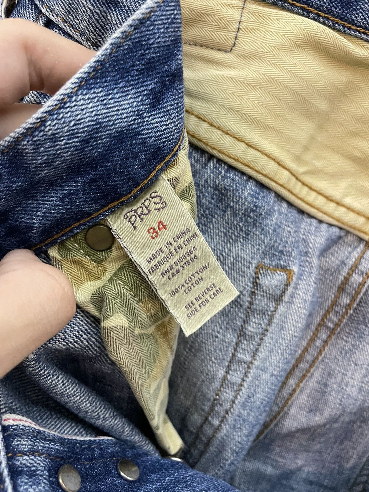Japanese Brand × Prps × Vintage PRPS Japanese selvedge jeans vintage Size US 34 / EU 50 - 13 Thumbnail