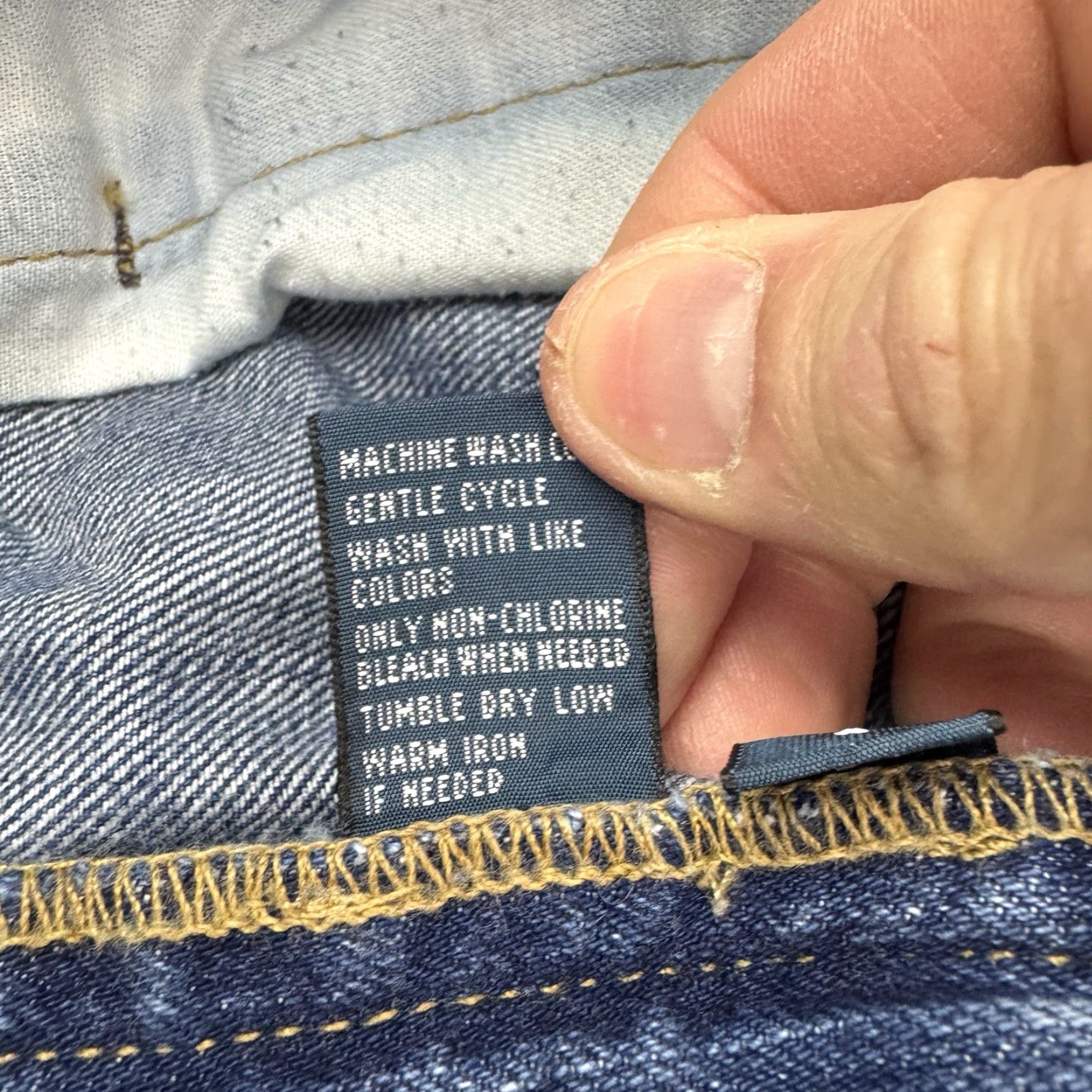 Polo Ralph Lauren Vintage Polo Ralph Lauren Jeans Adult 34x32 Straight Leg Hipster Denim Blue Cotton 90s Mens Pants Size US S / EU 44-46 / 1 - 7 Thumbnail