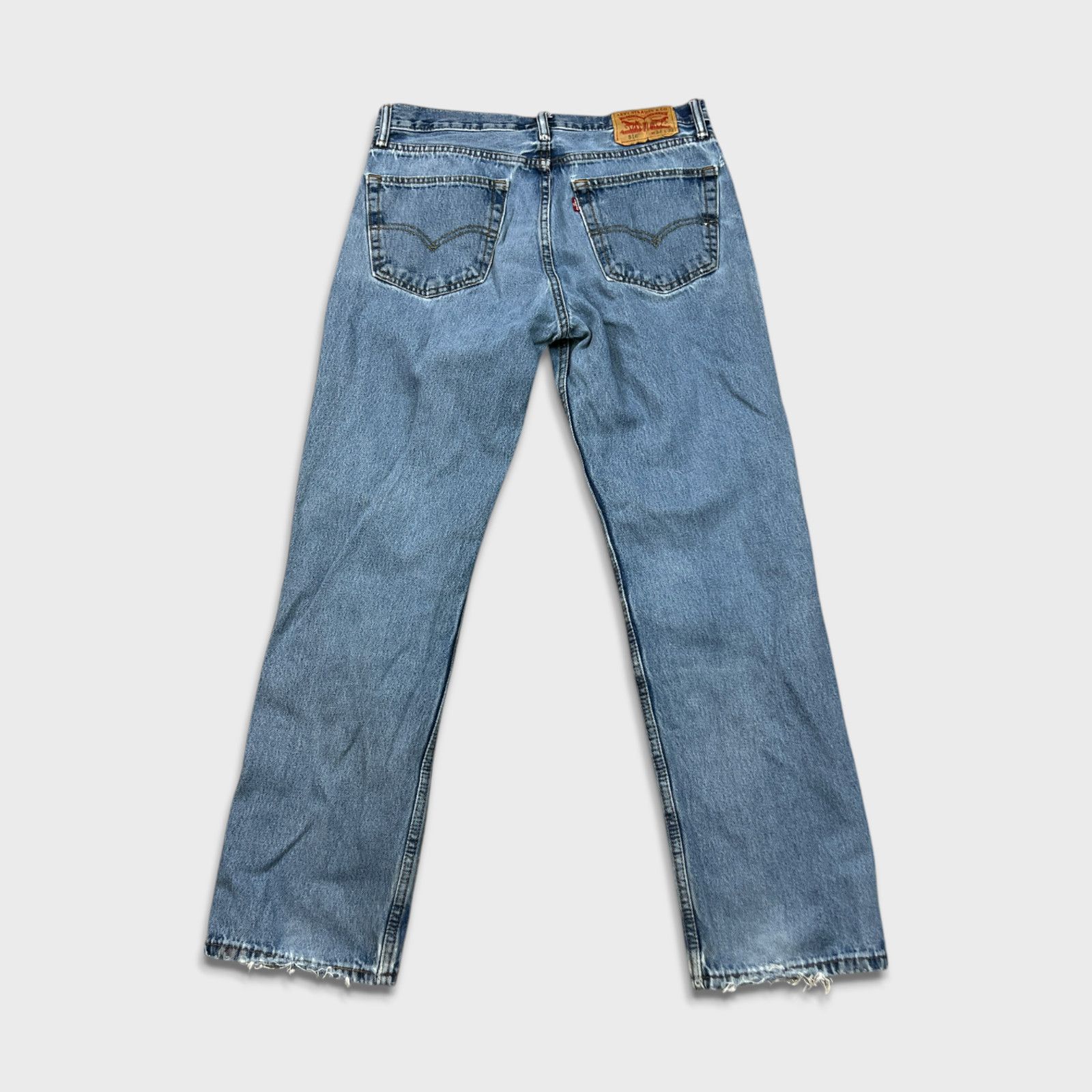 Levi's × Vintage Levi's 516 Jeans 34x32 Straight Leg Distressed Denim Pants Size US 34 / EU 50 - 6 Thumbnail