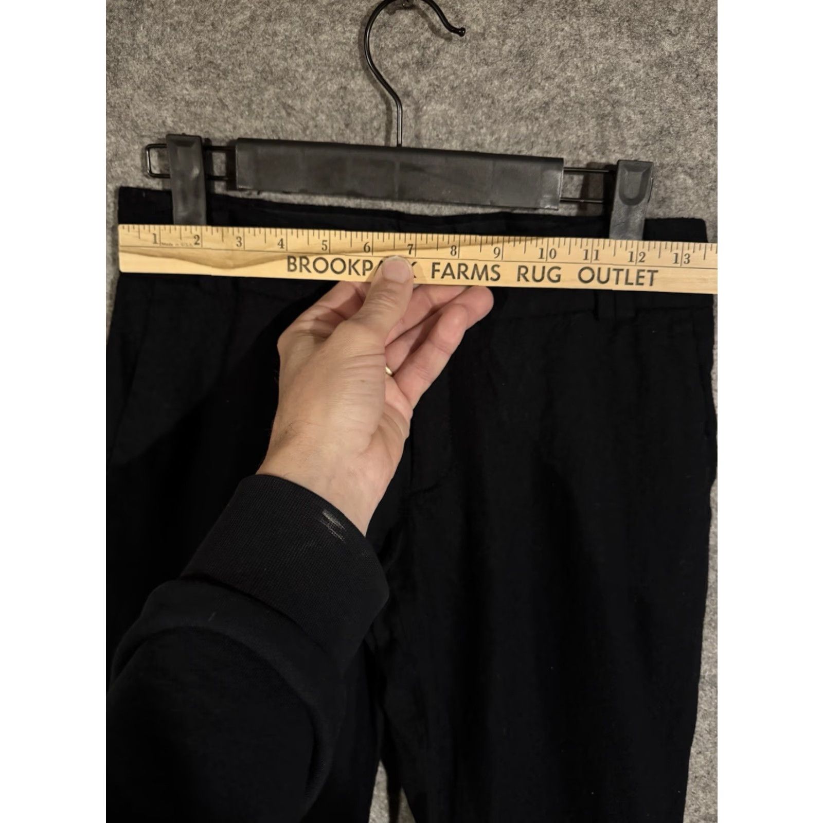 Banana Republic VINTAGE Banana Republic Martin-Fit Pants Womens Size 4 Stretch Office Chic 2009 Elegant Black Wool Spandex Size 27" / US 4 / IT 40 - 3 Thumbnail