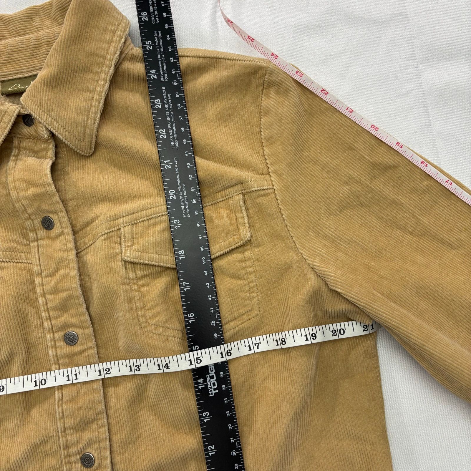Vintage Caslon Tan Corduroy Trucker Jacket Fits Mens Small Medium Size L / US 10 / IT 46 - 4 Thumbnail