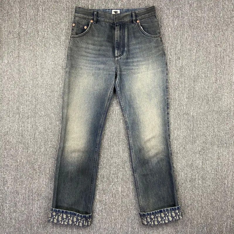 Dior Dior Blue Cotton Women's Jeans in XL 0089 Size 32" / US 10 / IT 46 - 1 Thumbnail