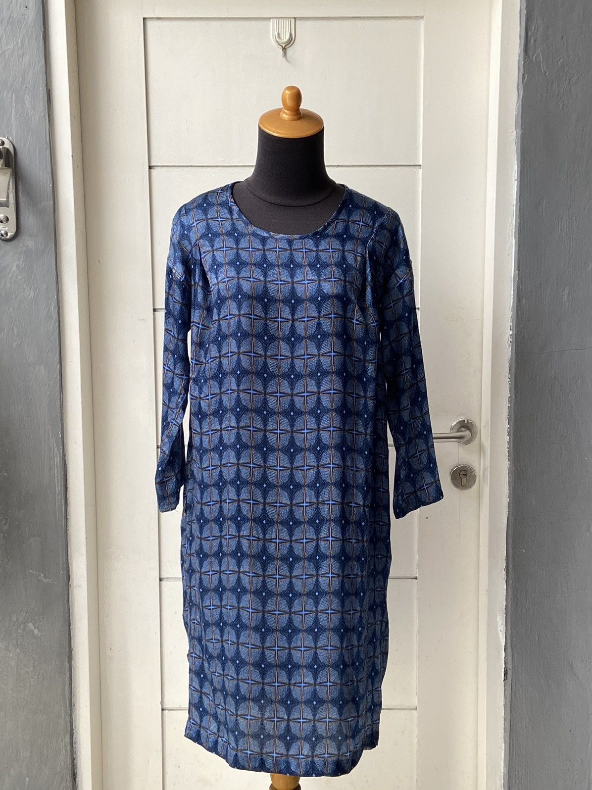 Zucca ZUCCA Motive Midi Dress Size L / US 10 / IT 46 - 1 Thumbnail
