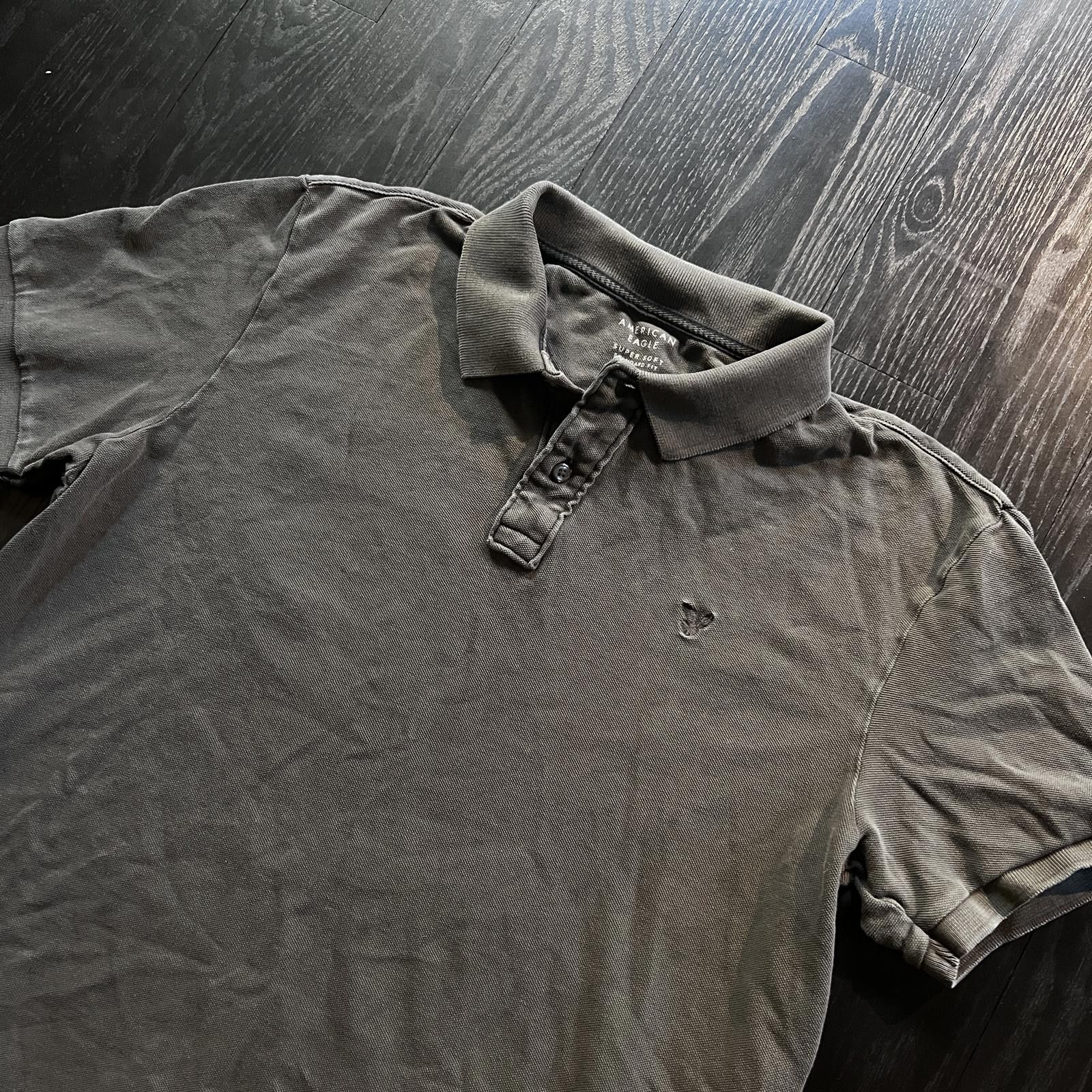 American Eagle Outfitters American Eagle Polo Shirt Faded Black Size US L / EU 52-54 / 3 - 2 Thumbnail
