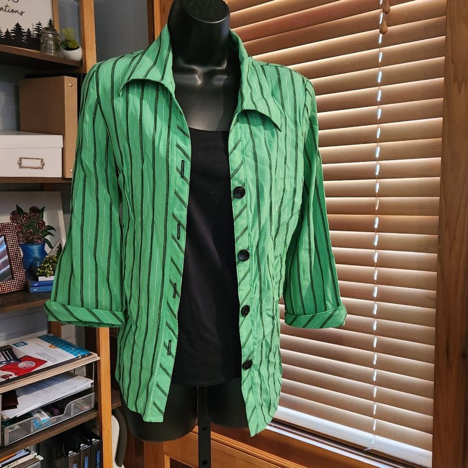 Other Green and Black Faux Two-piece from CB Career Size L / US 10 / IT 46 - 2 Thumbnail
