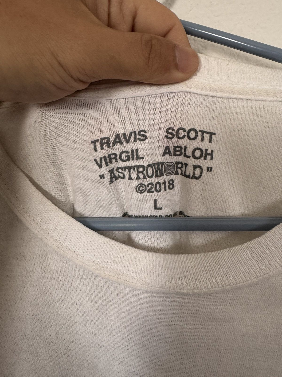 Off-White × Travis Scott Off-White Travis Scott Astroworld Pocket Tee size L Size US L / EU 52-54 / 3 - 3 Thumbnail