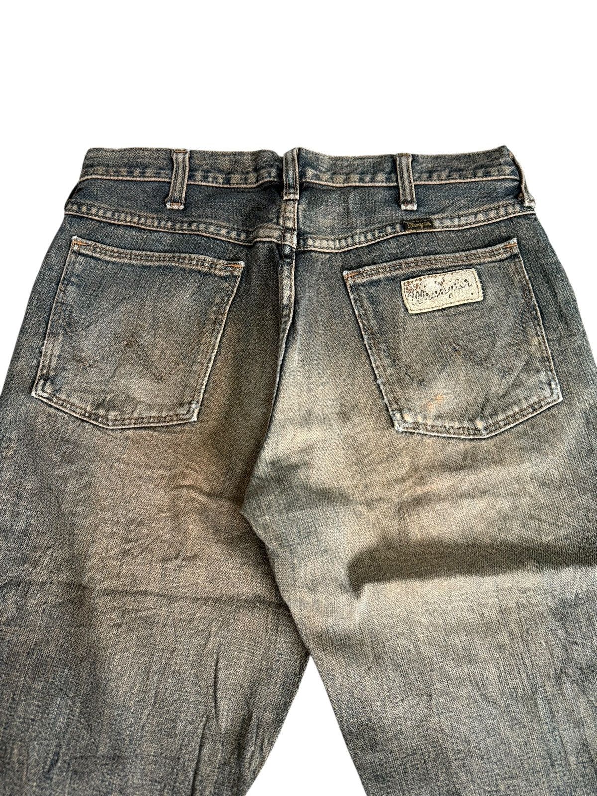 Wrangler VINTAGE WRANGLER BLUE RIPPED DISTRESSED JEANS DENIM PANTS Size US 28 / EU 44 - 11 Thumbnail