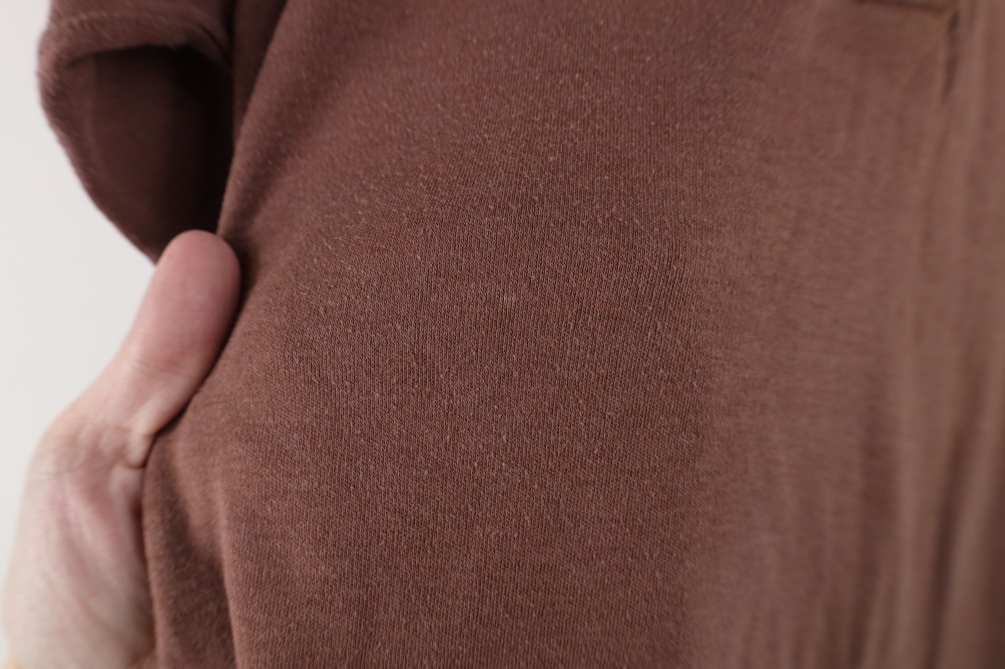 Vintage Vintage 70s Streetwear Distressed Blank Henley T-Shirt Brown Size L / US 10 / IT 46 - 7 Thumbnail