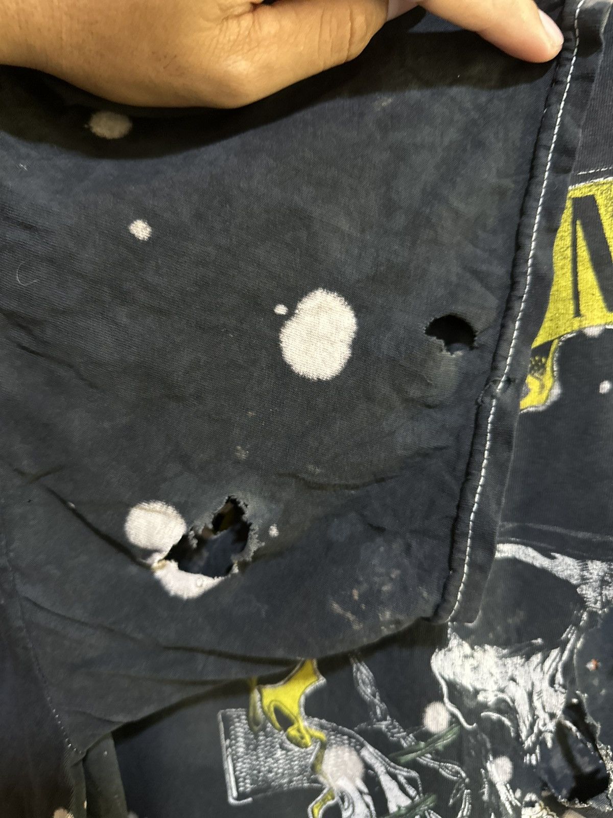 Band Tees × Vintage Rare Vintage Guns N Roses Asid Wash Distress Size US XL / EU 56 / 4 - 4 Thumbnail
