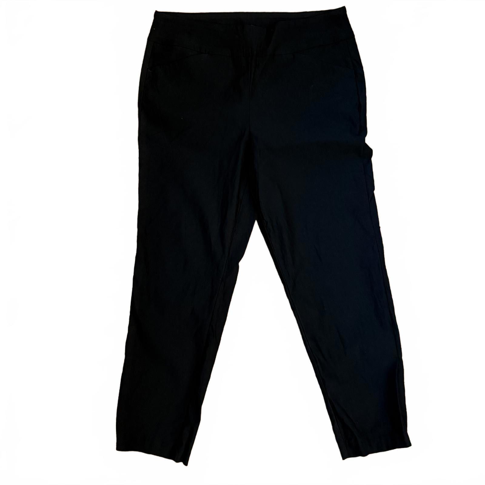 Tribal Streetwear Tribal black pull-on ankle pants ponte workwear – women’s 14 Size 36" / US 14 / IT 50 - 1 Thumbnail