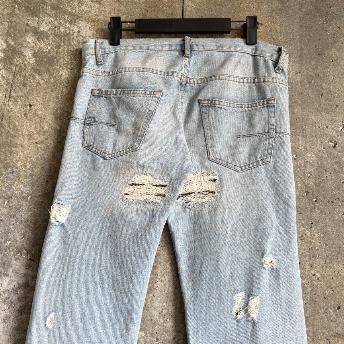 Dior Dior By Hedi Slimane RUNWAY SS06 CRASH Repair Denim Size US 30 / EU 46 - 6 Thumbnail