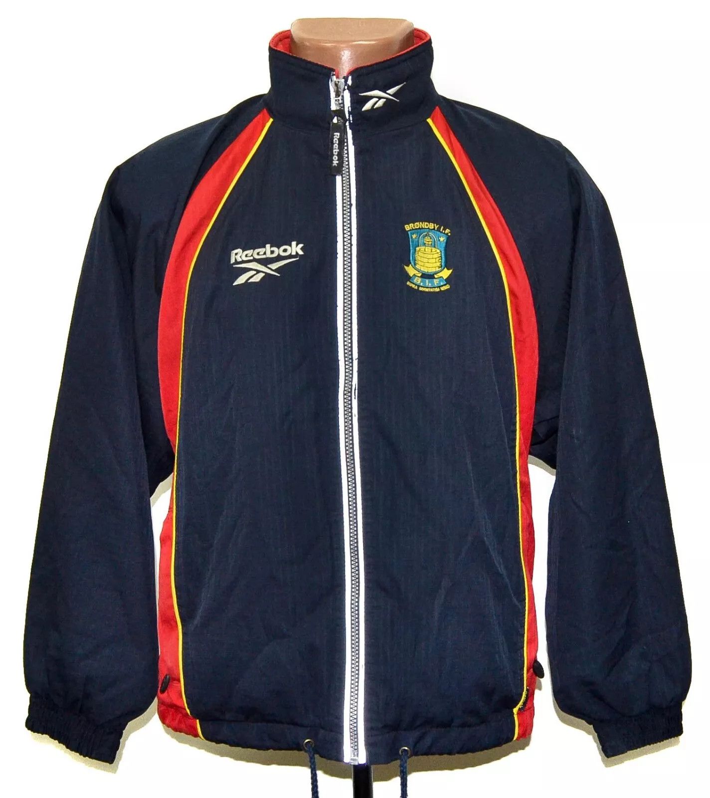 Reebok BRONDBY 1997/1998 TRAINING FOOTBALL JACKET JERSEY REEBOK XS Size US XS / EU 42 / 0 - 1 Thumbnail