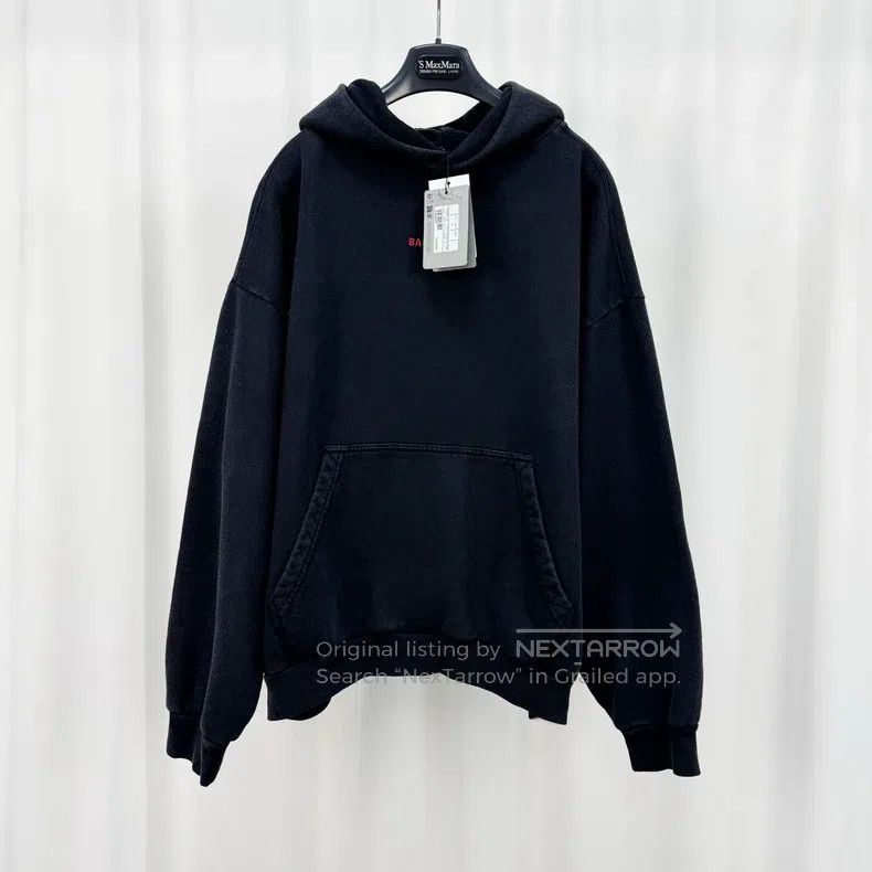 Balenciaga Balenciaga Front and Back Embroidered Letter Water-washed Size US S / EU 44-46 / 1 - 1 Thumbnail