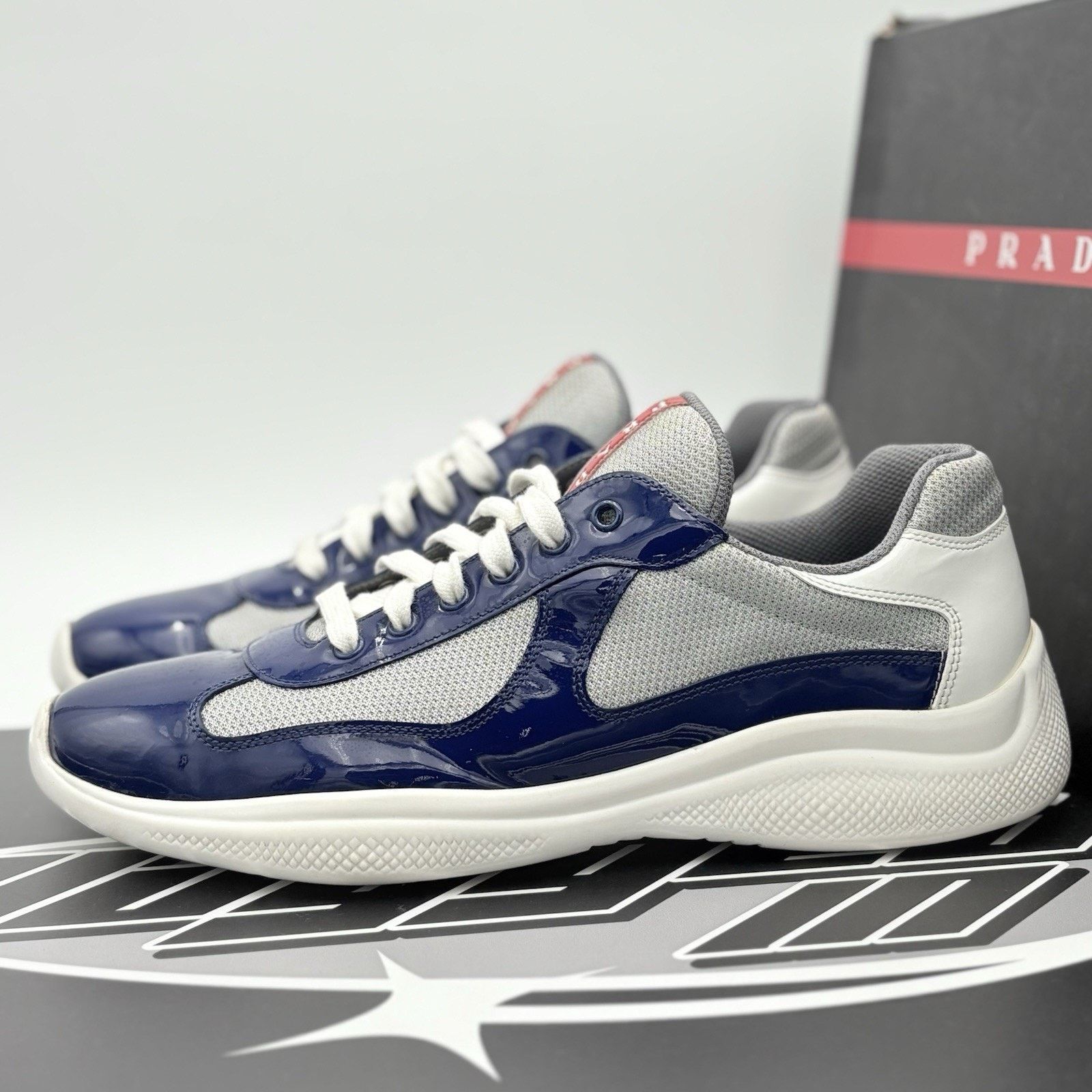 Prada Prada Americas Cup ' Blue White ' | GOOD CONDITION! Size US 11 / EU 44 - 1 Thumbnail