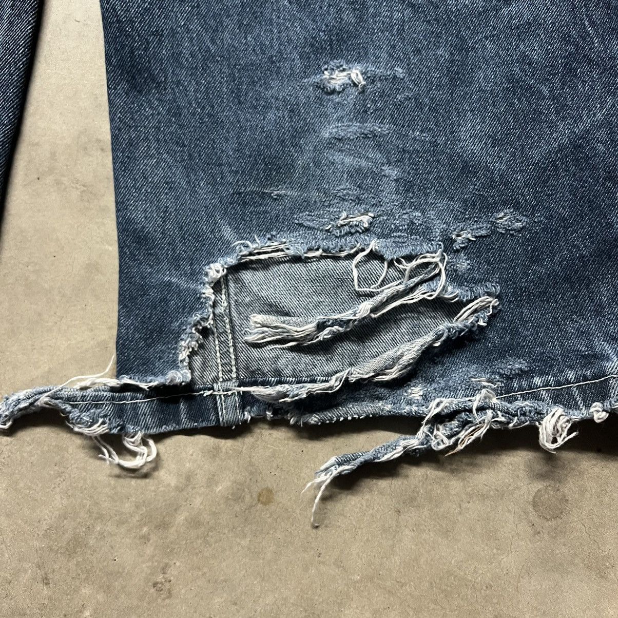 Ed Hardy × JNCO × Southpole Vintage Y2K SouthPole Distressed BAGGY Denim Jeans Size US 36 / EU 52 - 3 Thumbnail