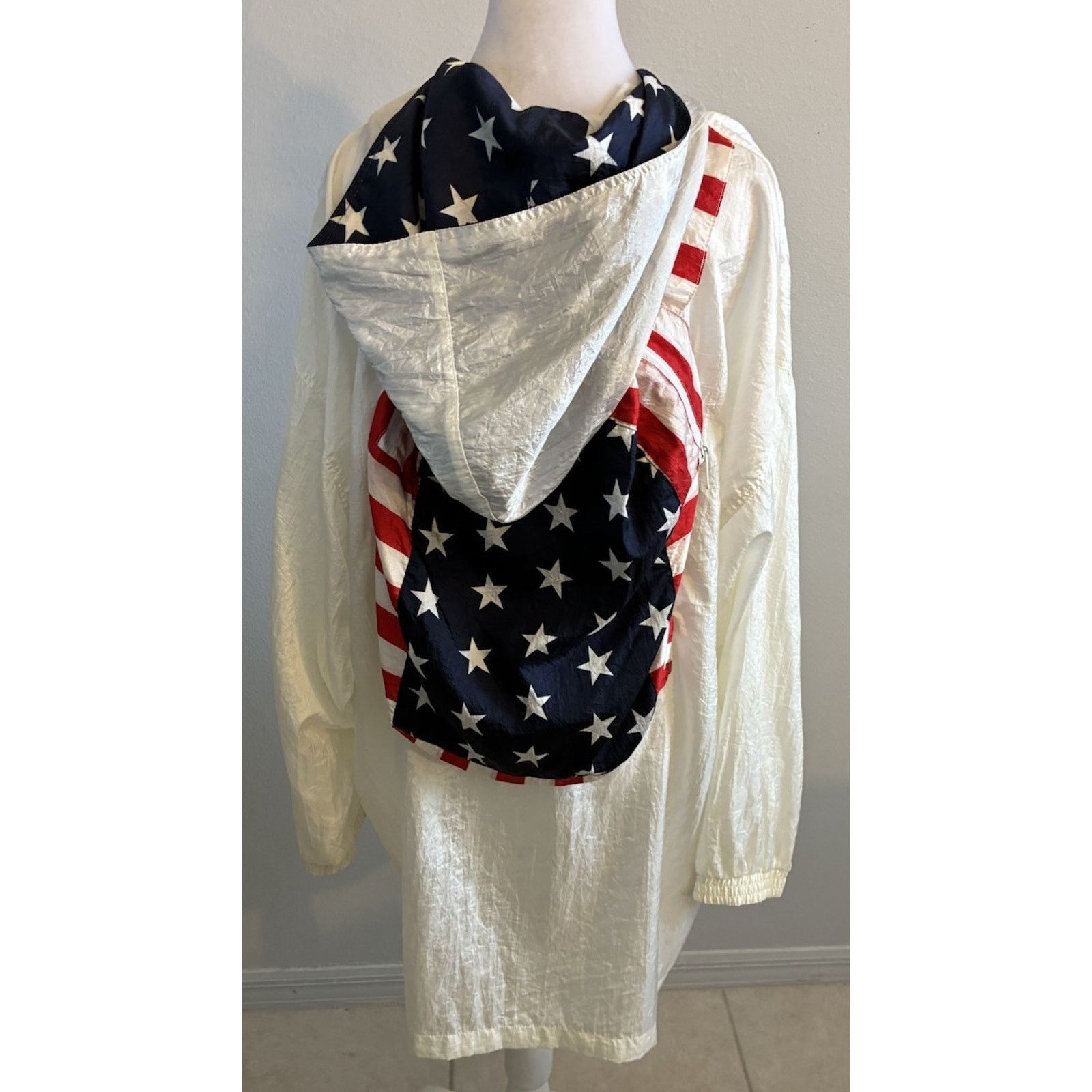 Other VTG 80s USA Flag Jacket Convert Backpack Parachute America L Size US L / EU 52-54 / 3 - 3 Thumbnail