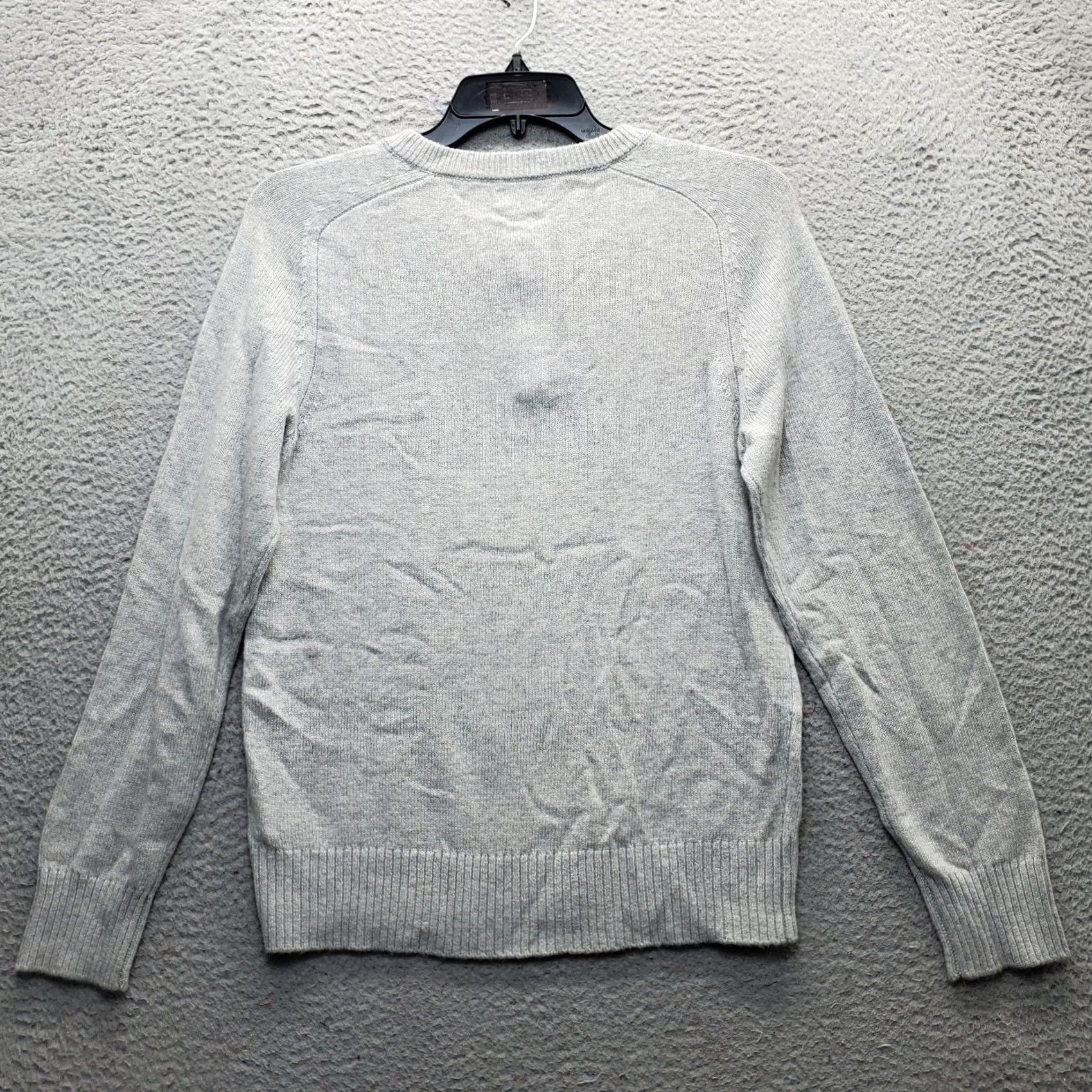 J.Crew J.CREW Henley Sweater: Mens Size M Gray Lambswool Knitted Raglan Pullover Shirt Size US M / EU 48-50 / 2 - 2 Thumbnail
