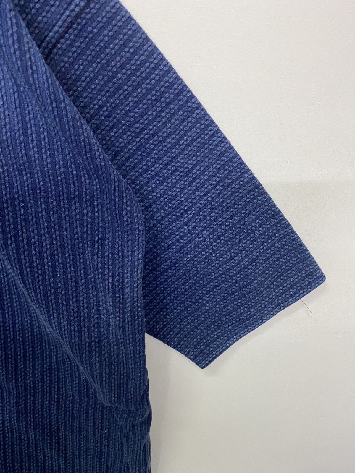Vintage Vintage Japanese Brand Indigo Blue Kimono Jacket Size US L / EU 52-54 / 3 - 3 Thumbnail