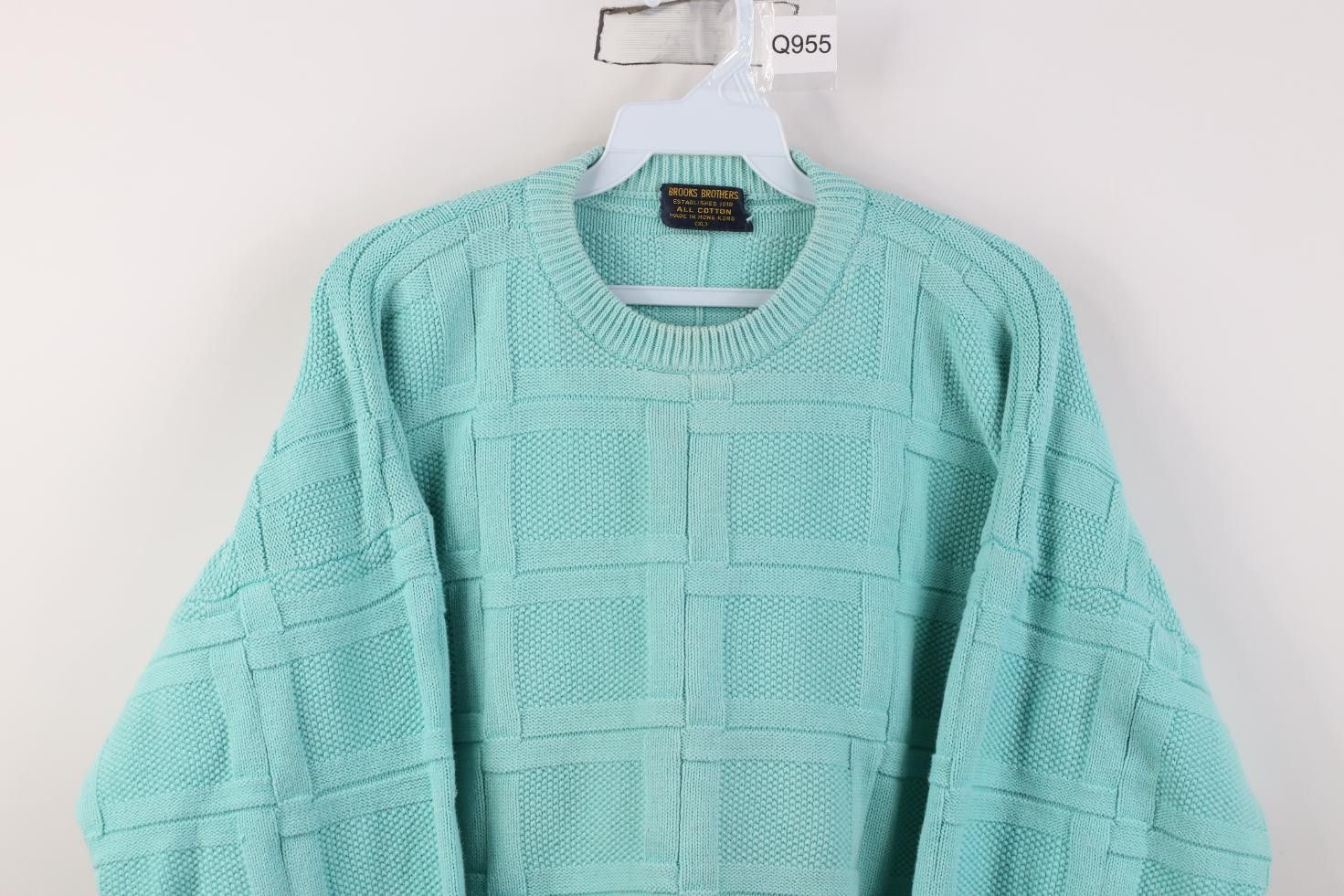 Brooks Brothers Vintage 70s 80s Brooks Brothers Weave Knit Crewneck Sweater Size US XL / EU 56 / 4 - 2 Thumbnail