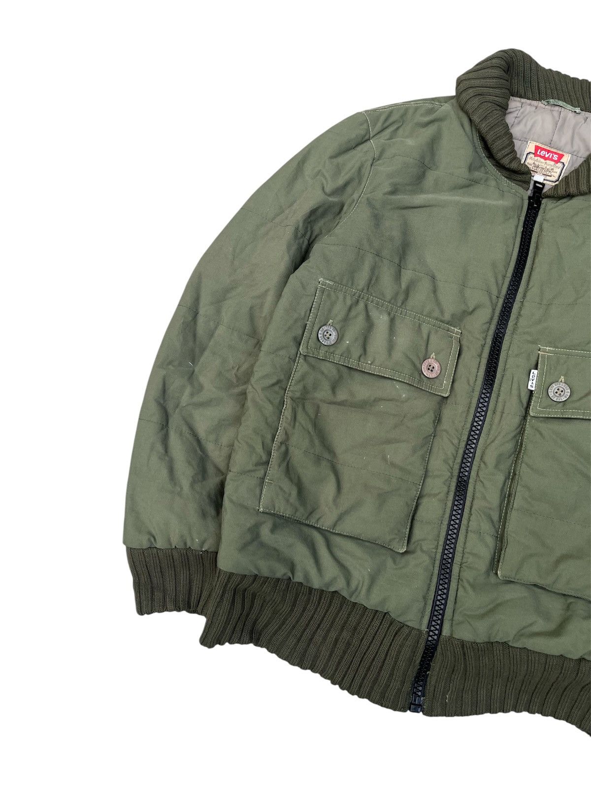 Levi's Vintage Clothing Vintage 80s Levis Double Big Pocket Padded Jacket Size US M / EU 48-50 / 2 - 2 Thumbnail