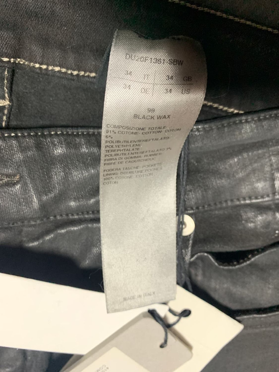 Rick Owens Rick Owens Tyrone cut waxed jeans Size US 34 / EU 50 - 2 Thumbnail