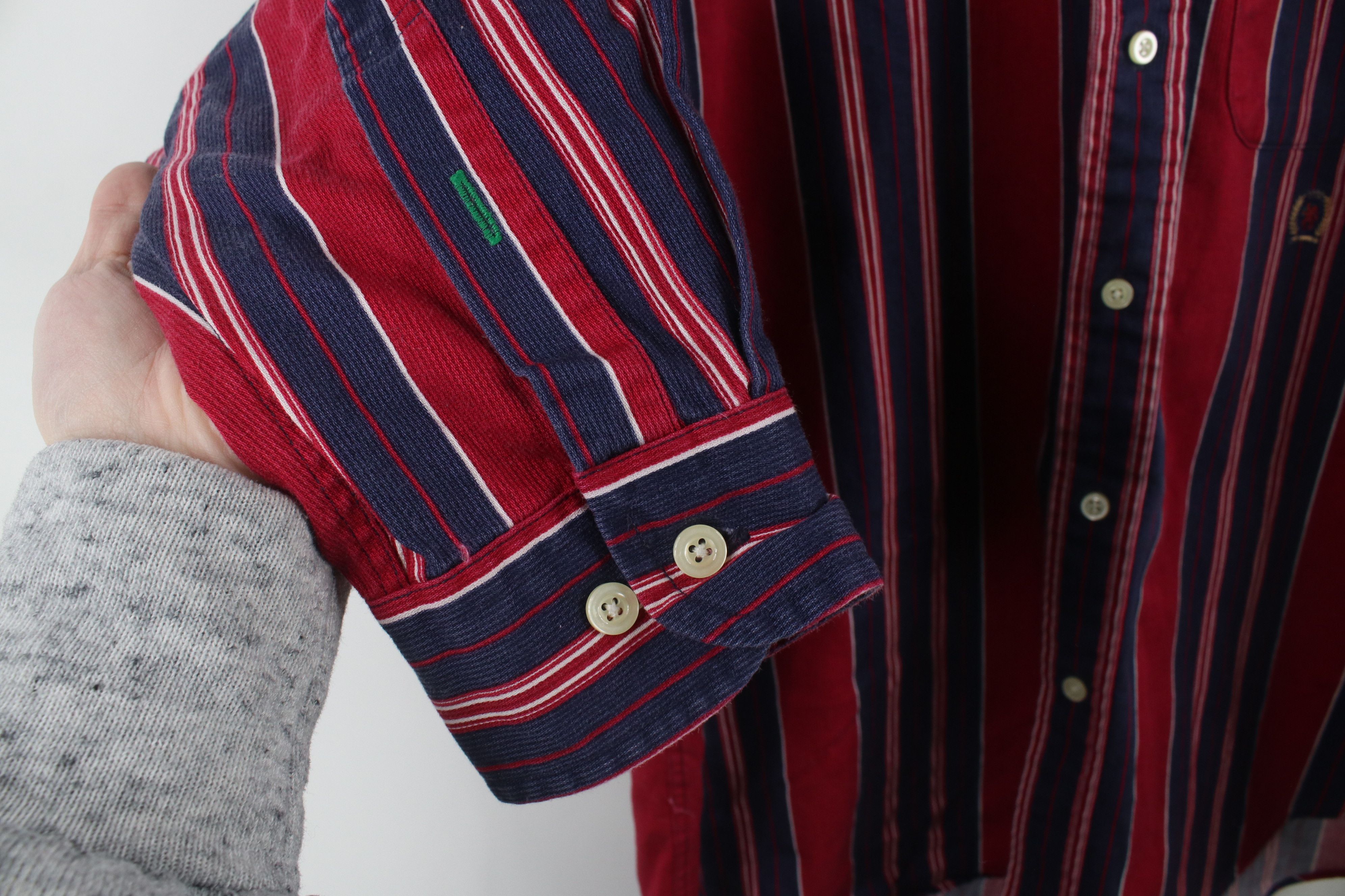 Tommy Hilfiger × Vintage Vintage 90s Tommy Hilfiger Collared Button Down Shirt Size US M / EU 48-50 / 2 - 7 Thumbnail