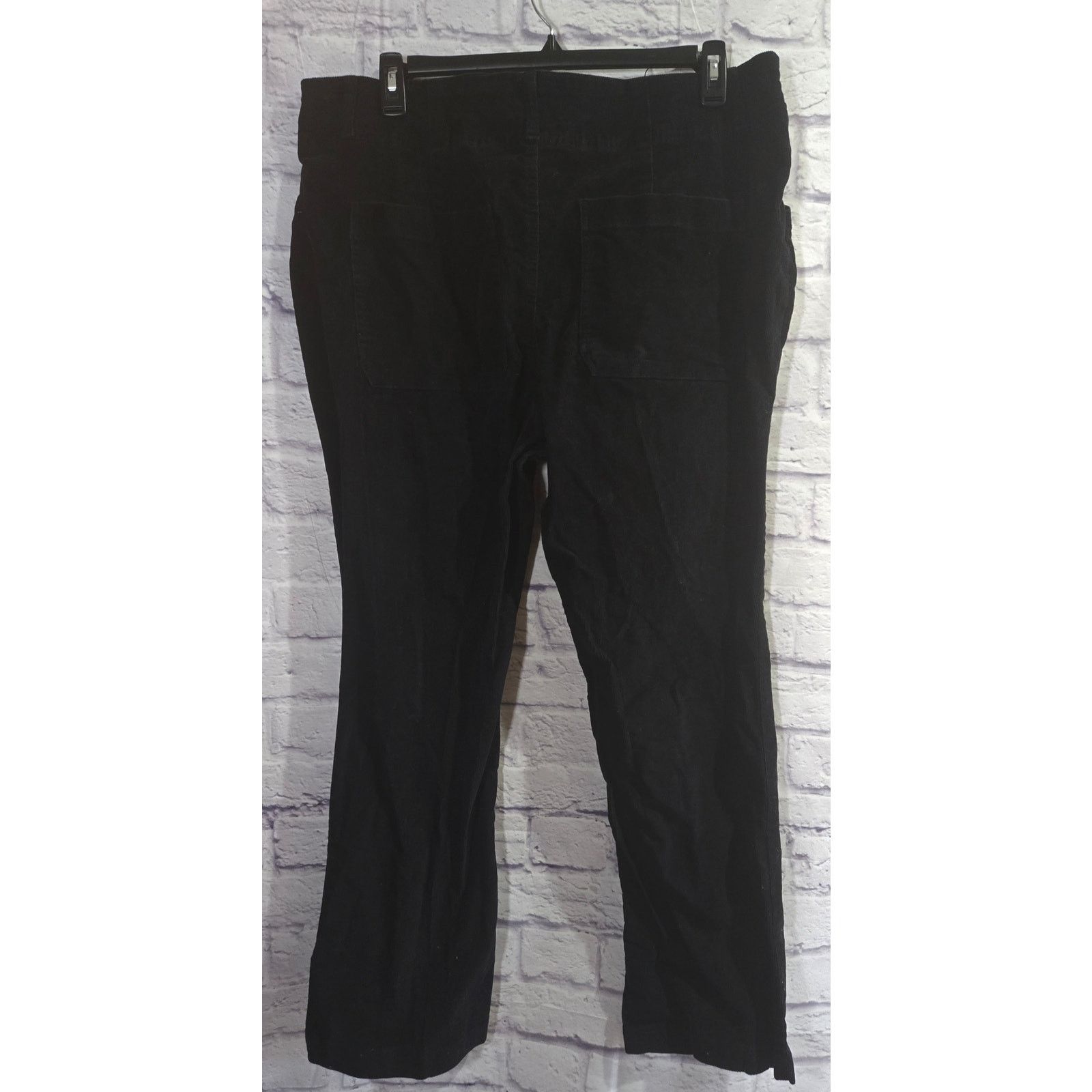 Other Terra & Sky Black Corduroy Jeans 20W Plus Lightweight Soft Size 40" / US 18 - 2 Thumbnail