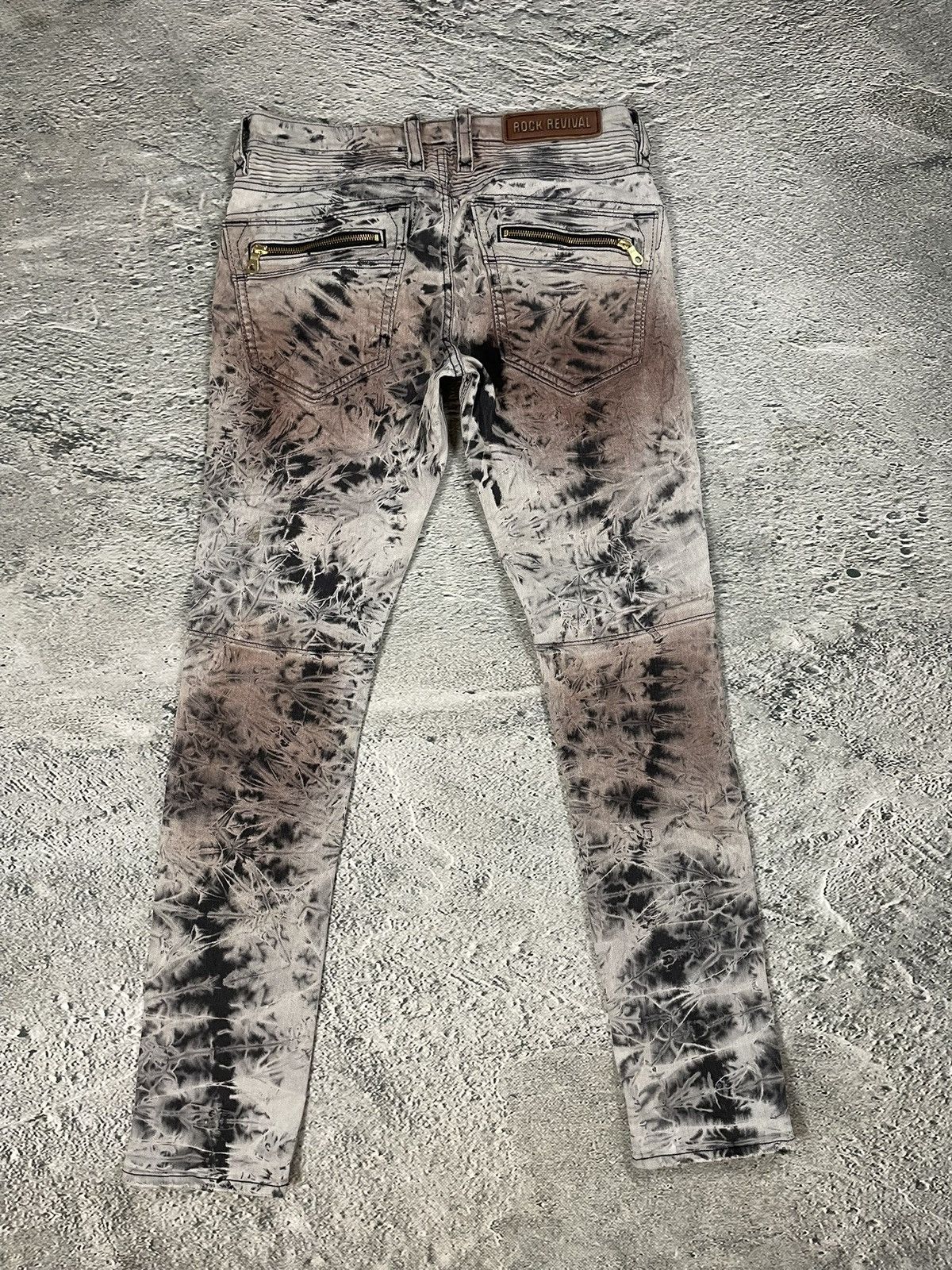 Rock Revival Rock Revival vintage jeans moto biker Y2K slim beige black Size US 30 / EU 46 - 8 Thumbnail