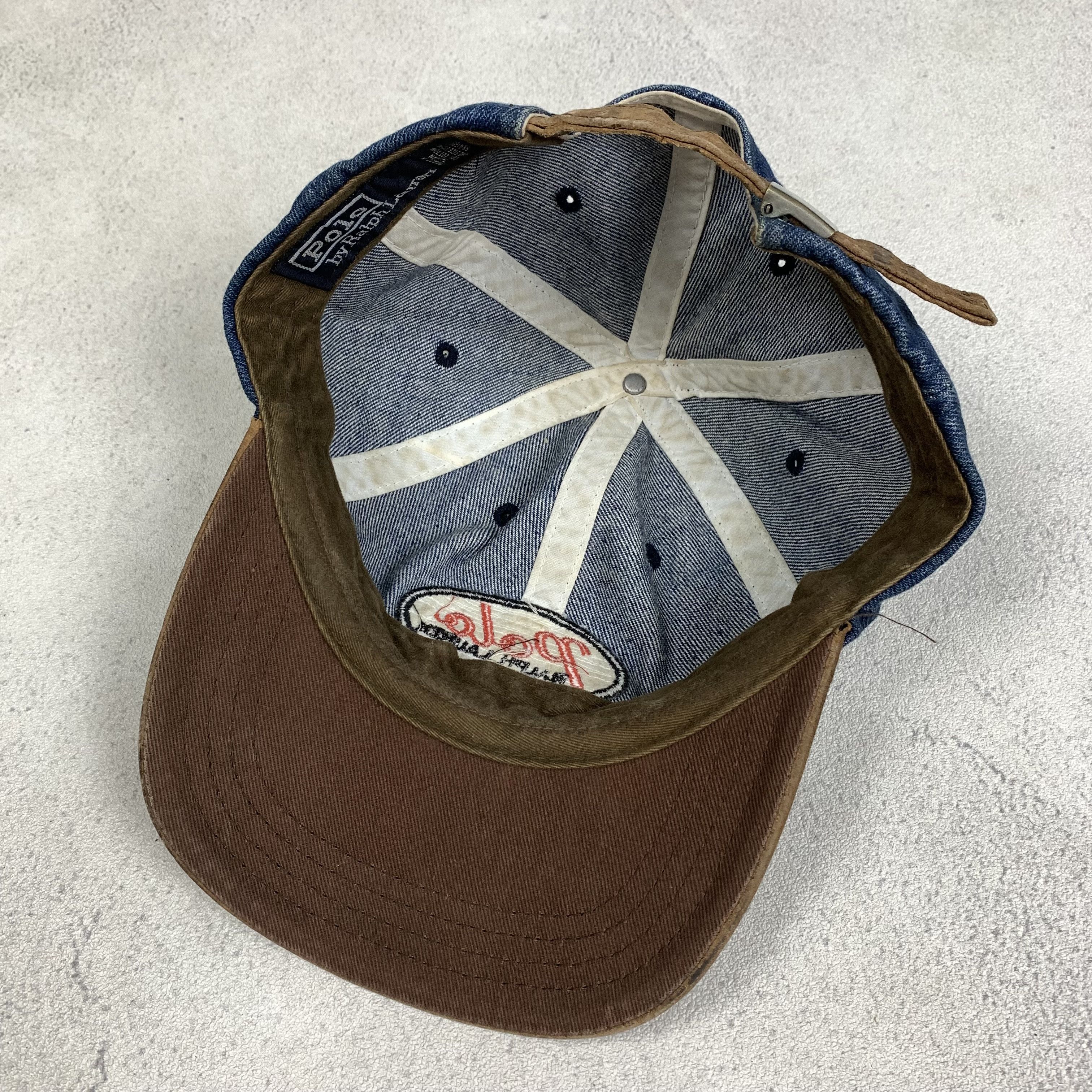 Polo Ralph Lauren Vintage Polo Ralph Lauren Denim Hat Cap Size ONE SIZE - 4 Thumbnail
