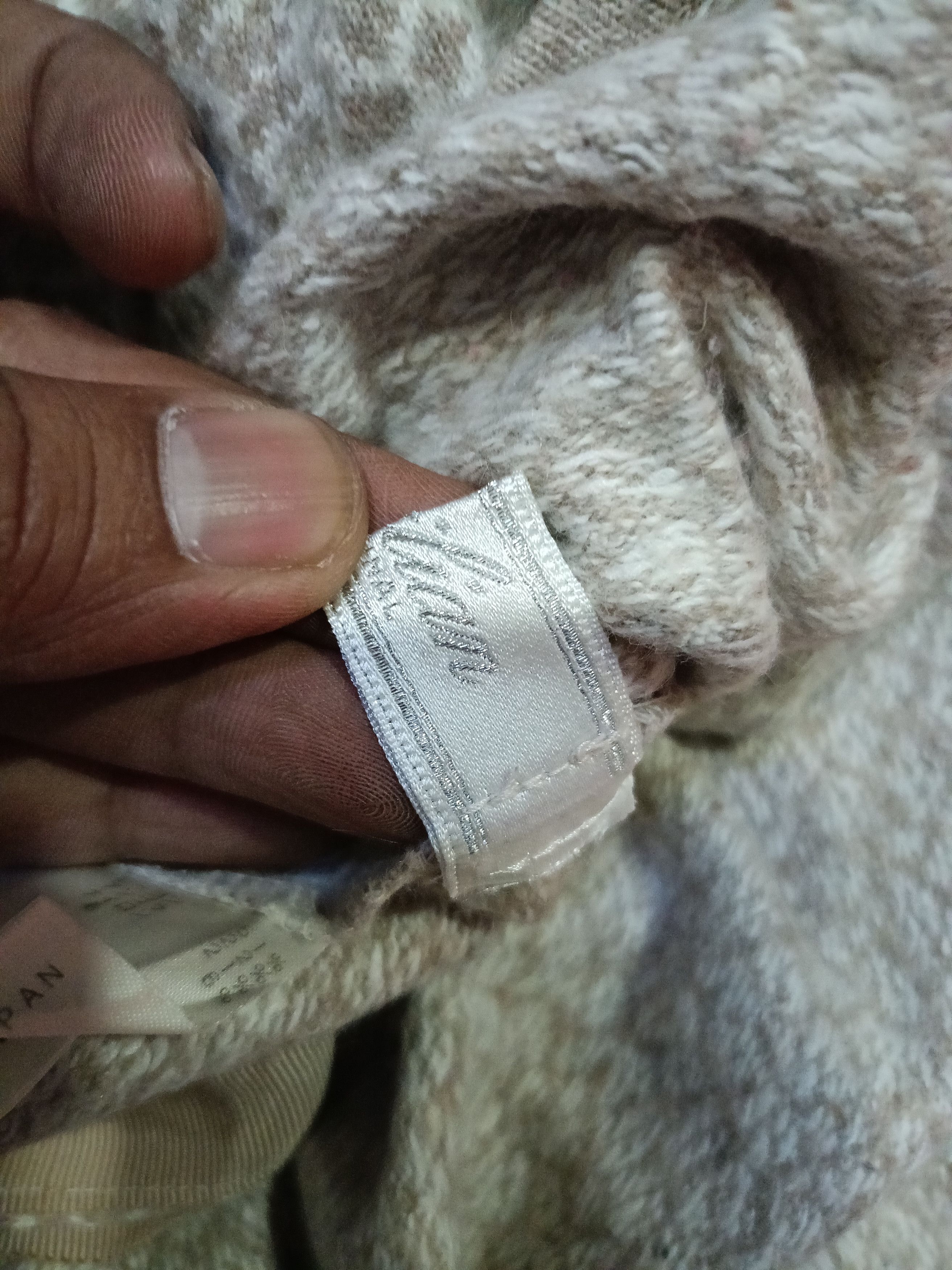 Homespun Knitwear DLL Leilian White Brown Knitwear cardigan #c582 Size M / US 6-8 / IT 42-44 - 13 Thumbnail
