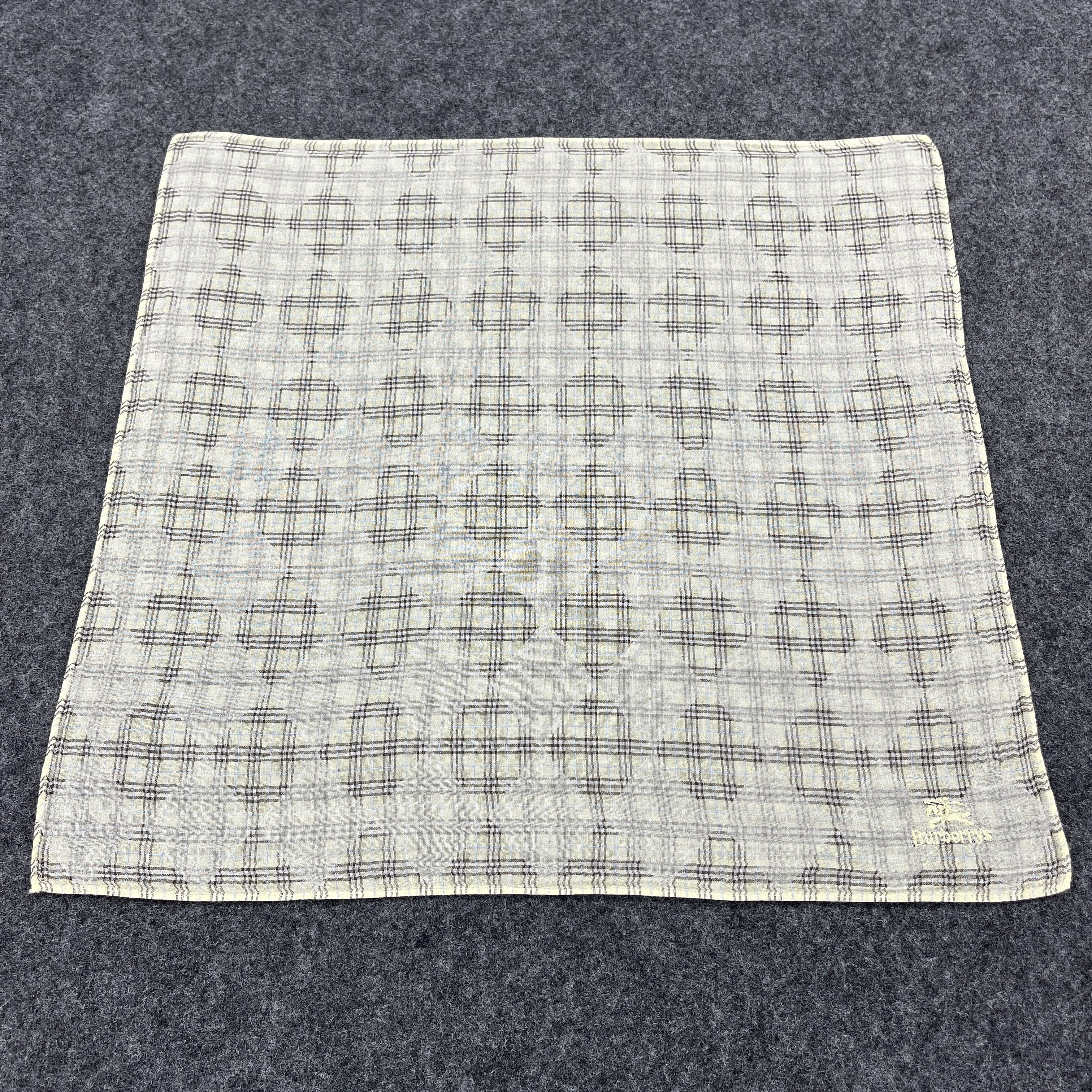 Burberry × Vintage Burberry Handkerchief / Bandana / Neckerchief B229 Size ONE SIZE - 10 Thumbnail
