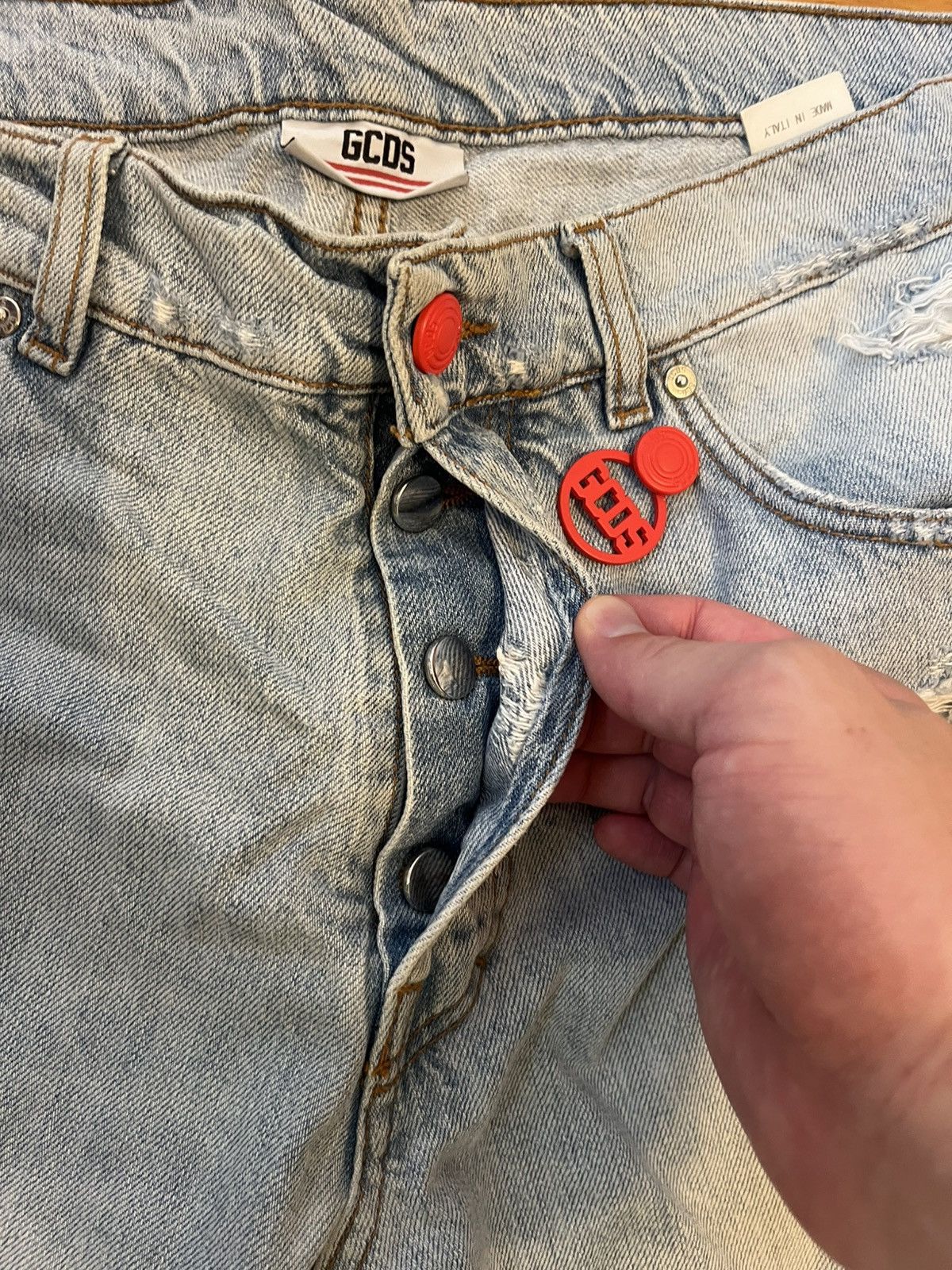 GCDS S/s 2018 applique jeans Size US 32 / EU 48 - 3 Thumbnail