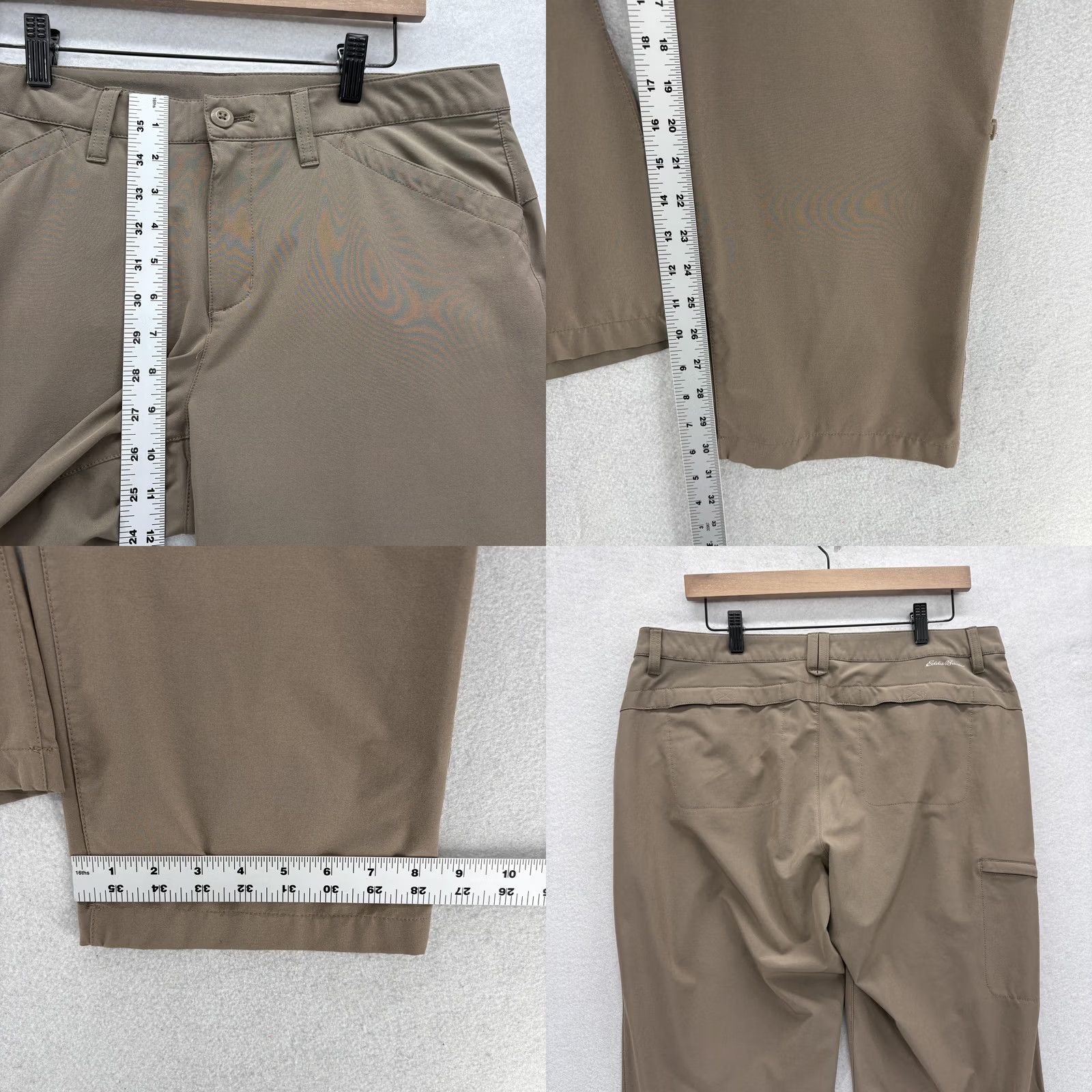 Eddie Bauer Eddie Bauer Travex Roll-Up Hiking Pants Womens 12 Brown Stretch Pockets Camp Size 34" / US 12 / IT 48 - 8 Thumbnail