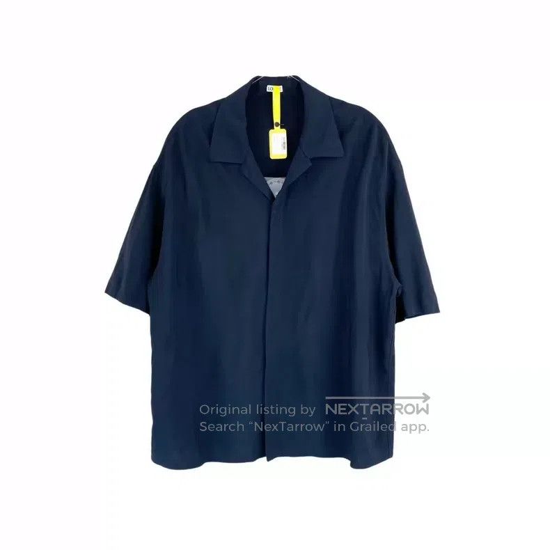 Loewe Loewe Wool Embroidered Logo Short Sleeve Shirt Size S / US 4 / IT 40 - 1 Thumbnail