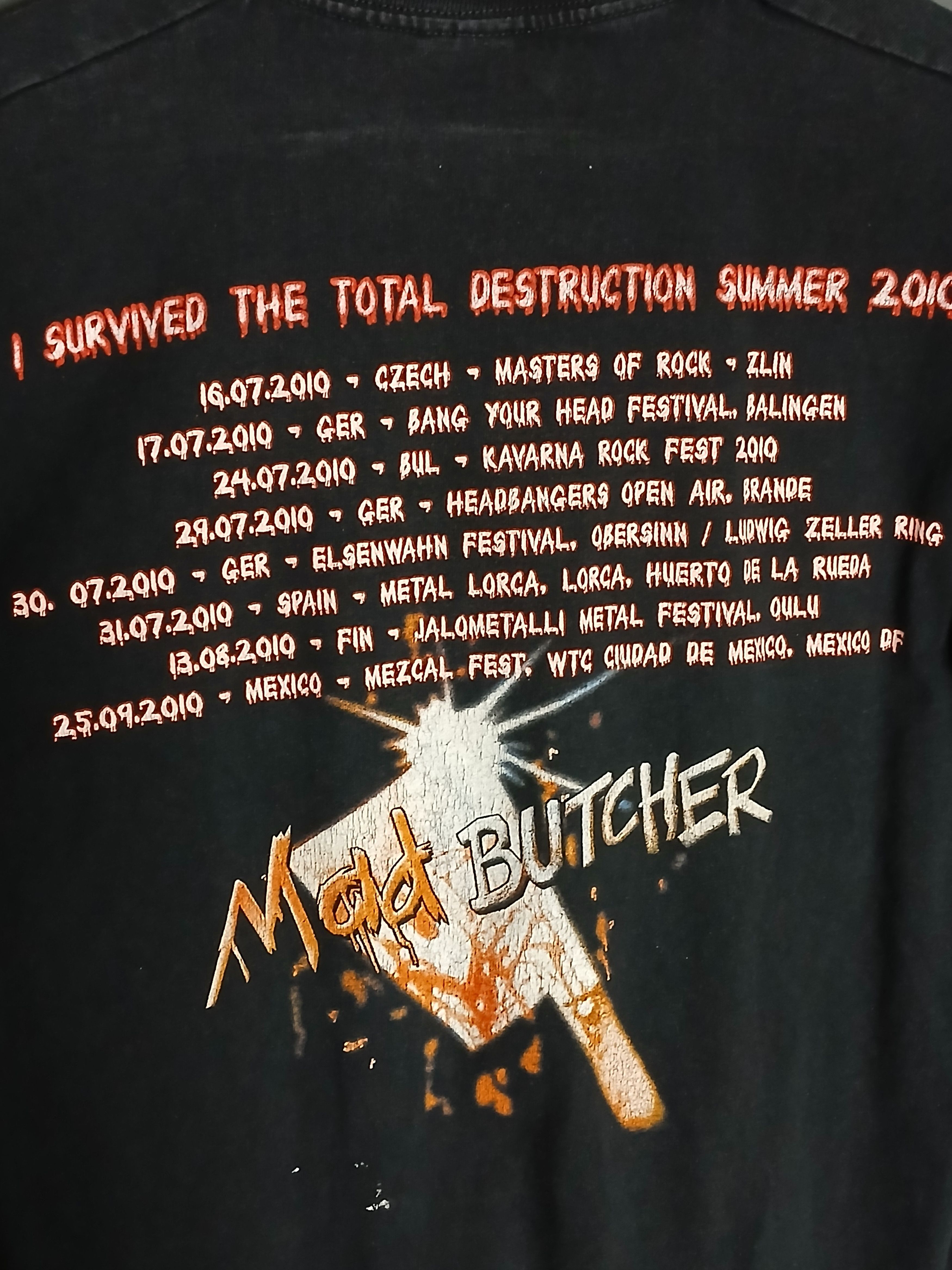 Band Tees Destruction Mad Butcher Tour 2010 T-Shirt Size US M / EU 48-50 / 2 - 4 Thumbnail