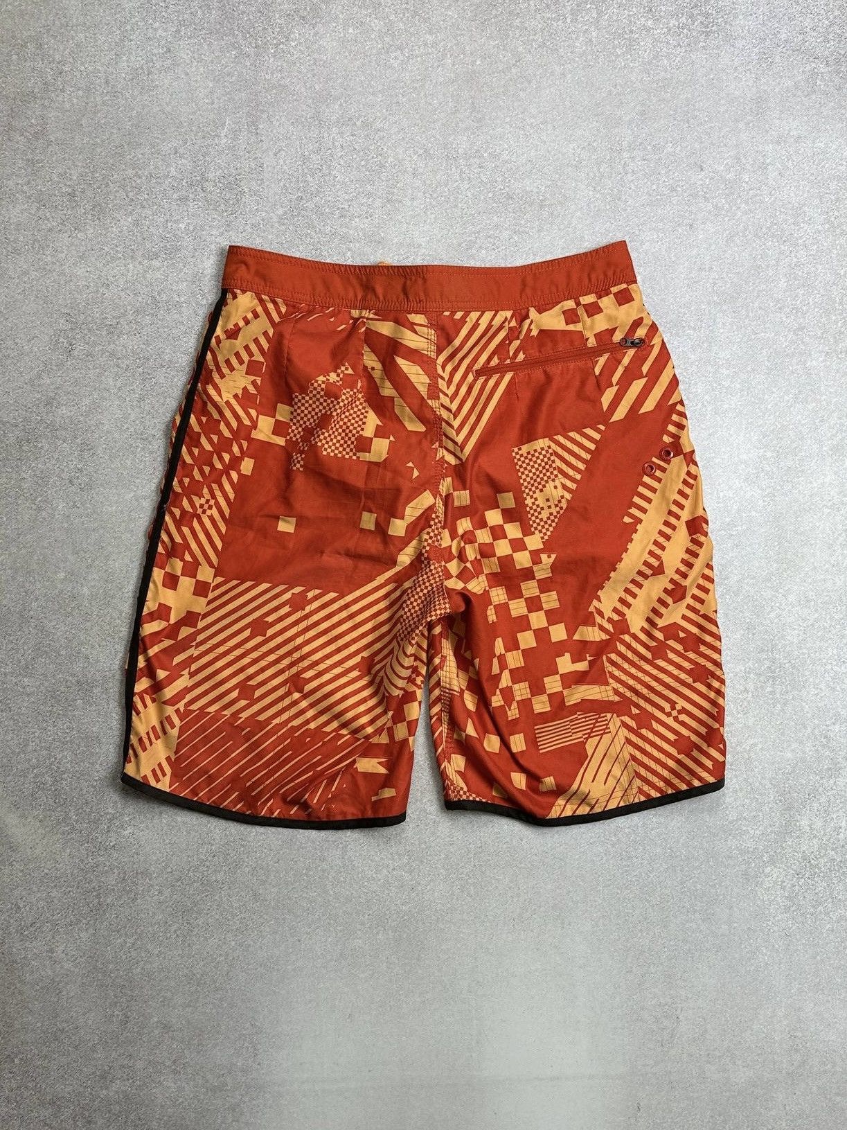 Nike Vintage Nike Swoosh Orange Swimming Shorts Rare Size US 32 / EU 48 - 3 Thumbnail