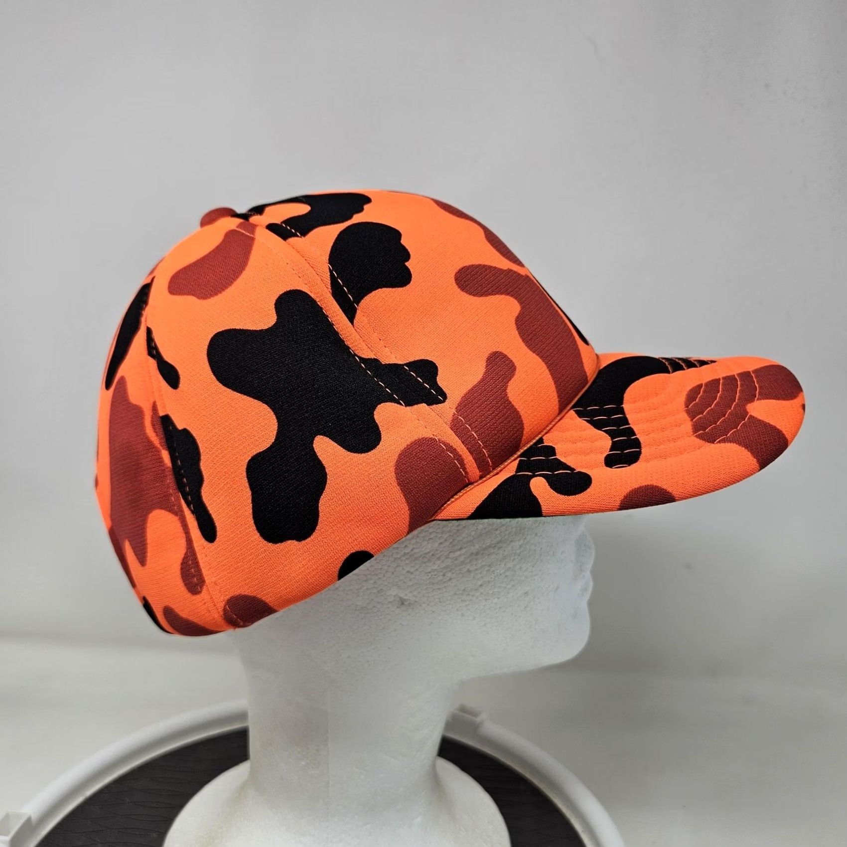 Vintage VINTAGE YoungAn Hat Co. Hat Cap Snap Back One Size Orange Camo Hunting Mens Outdoor 90s Snapback Hat Size ONE SIZE - 3 Thumbnail