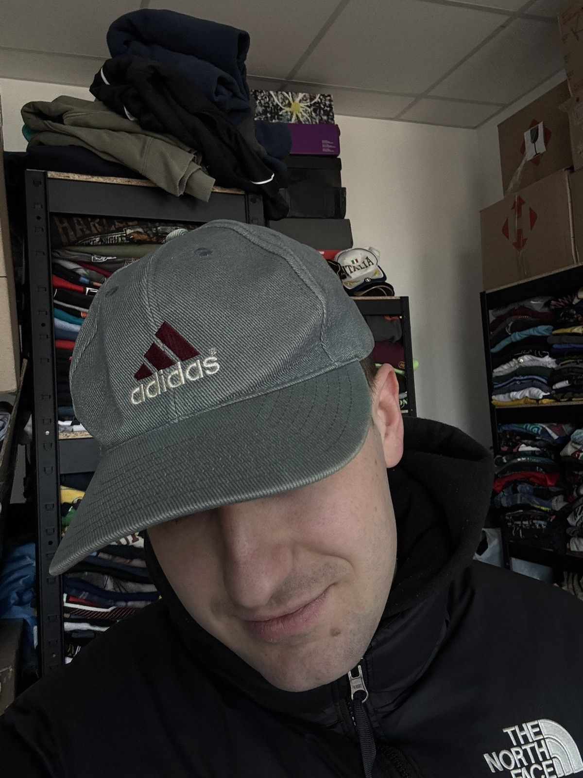 Adidas × Vintage Adidas gray vintage 00s cap streetwear hat Size ONE SIZE - 4 Thumbnail