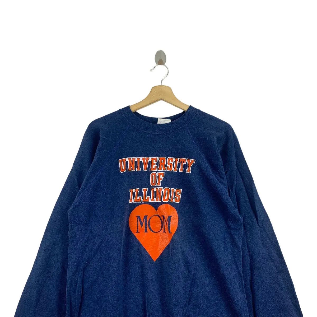Vintage Vintage 80’ UNIVERSITY OF ILLINOIS Mom Collegiate Sweatshirt Size L / US 10 / IT 46 - 3 Thumbnail