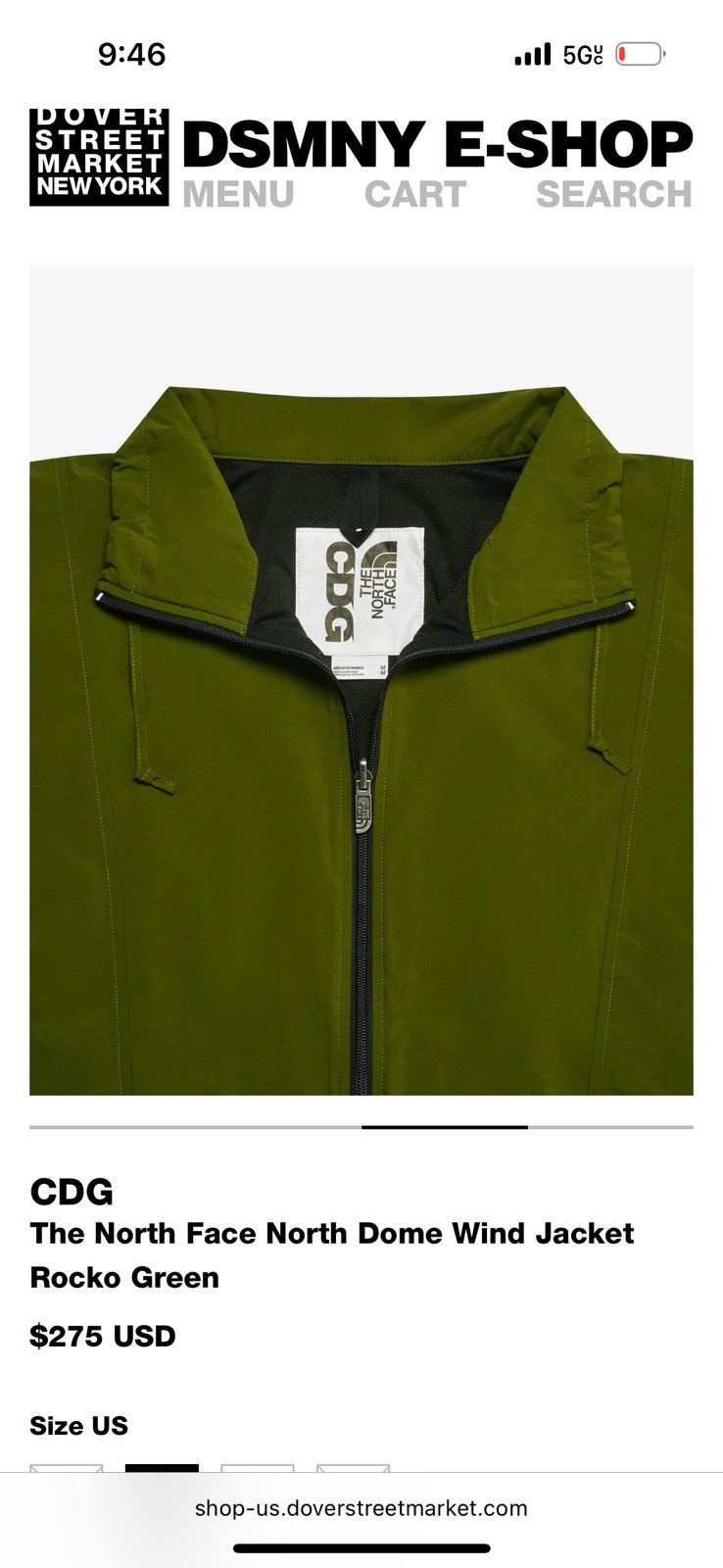 Comme des Garcons × The North Face CDG x TNF Dome Wind Jacket Size US M / EU 48-50 / 2 - 8 Thumbnail