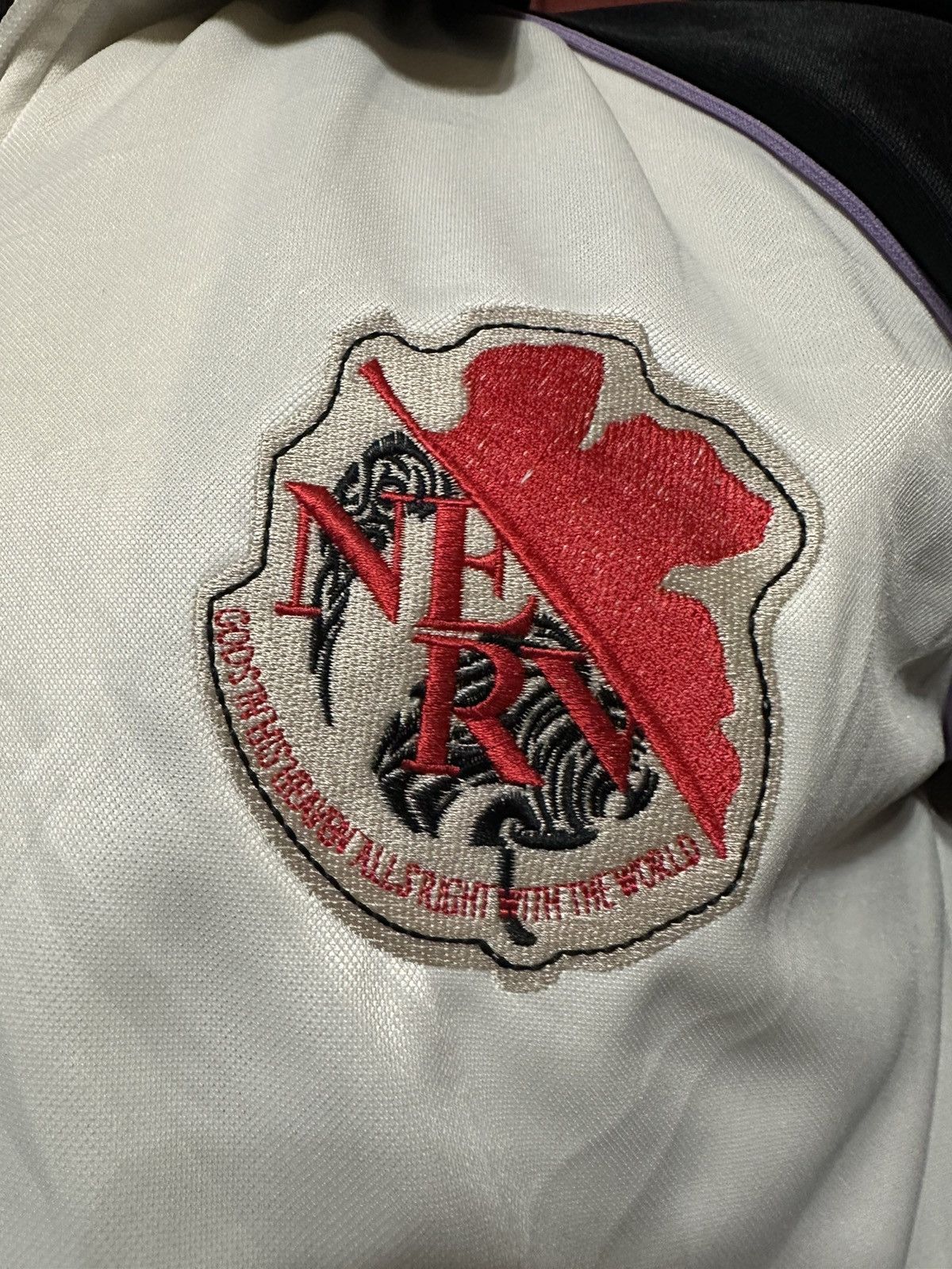 Japanese Brand Vintage Neon Genesis Evangelion Sukajan Jacket Anime Grail Size US XL / EU 56 / 4 - 3 Thumbnail