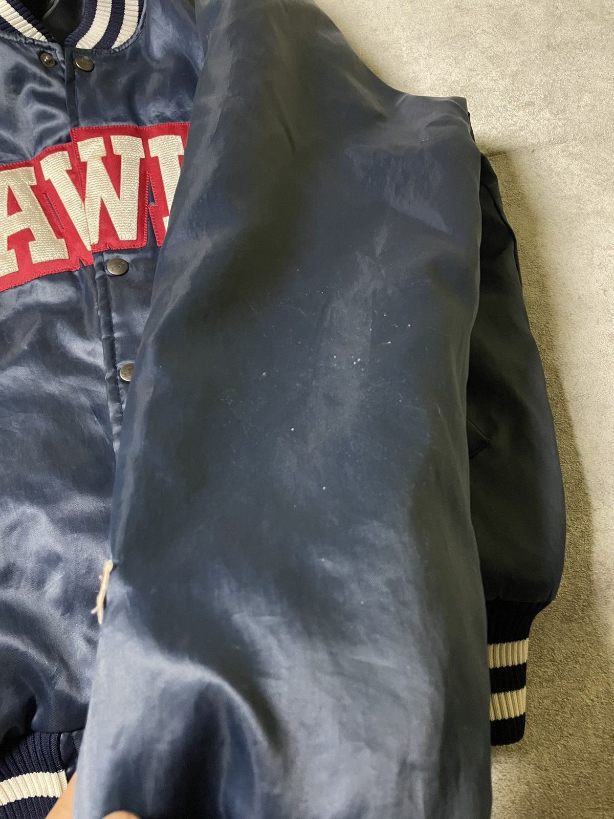 NBA SSK Vintage 90s Starter Atlanta Hawks NBA Bomber Satin RARE Size US M / EU 48-50 / 2 - 11 Thumbnail