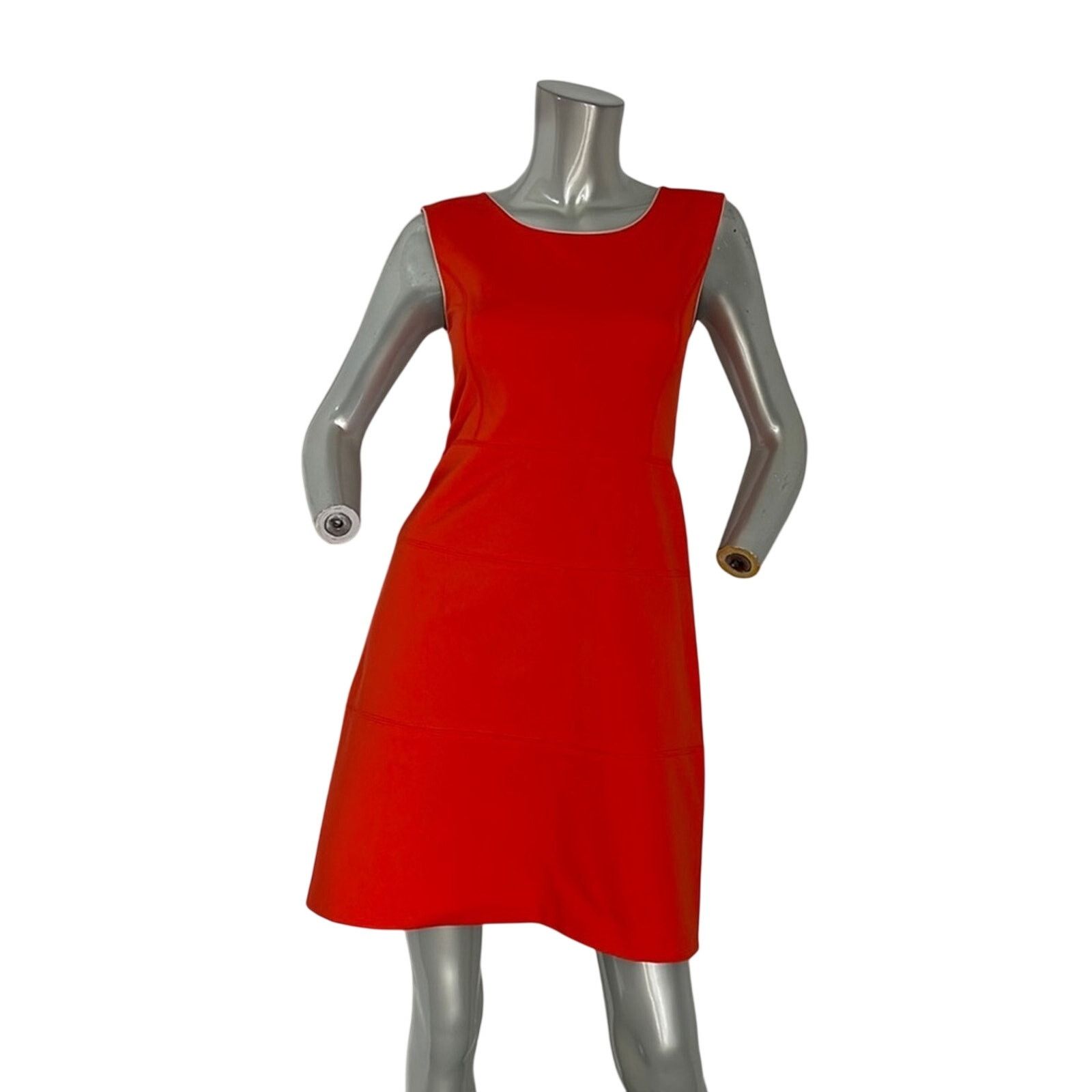Tory Burch Tory Burch Sleeveless A-Line Dress Red/Coral Classic XS Size XS / US 0-2 / IT 36-38 - 2 Thumbnail