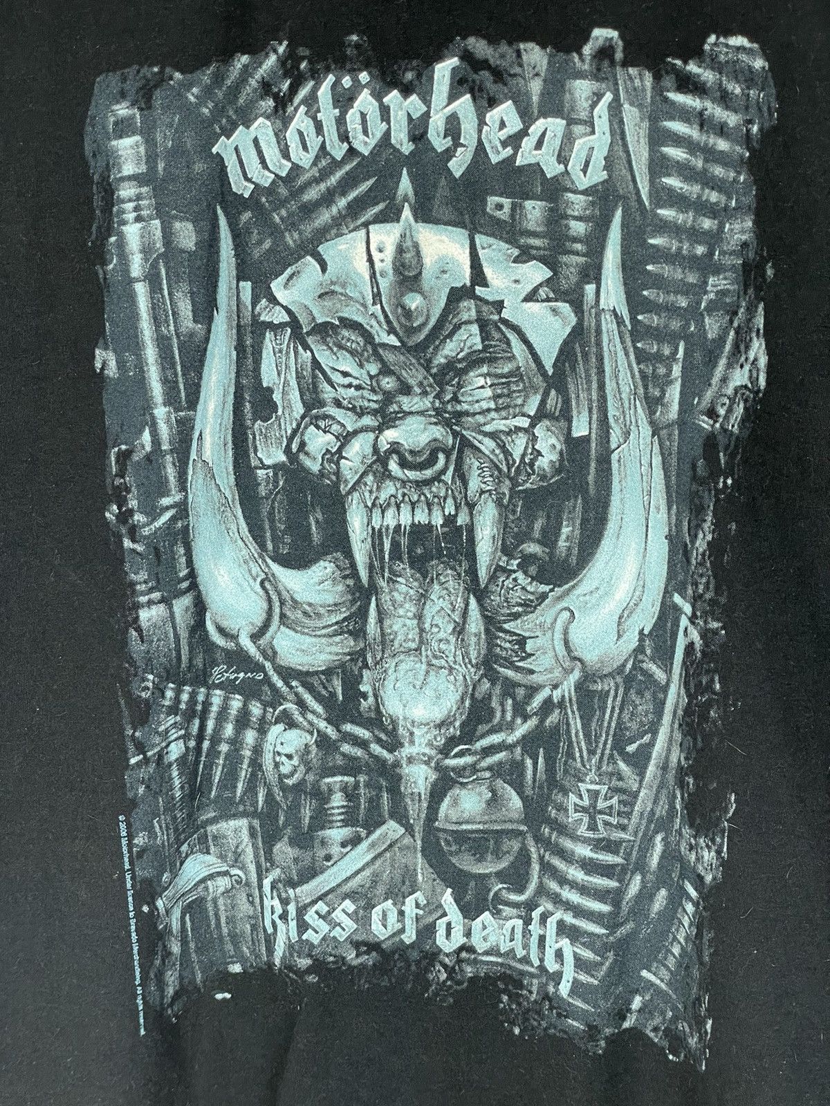 Band Tees × Vintage Vintage Motorhead England Big Printed Skulls Rock 2006 Tee Size US M / EU 48-50 / 2 - 8 Thumbnail