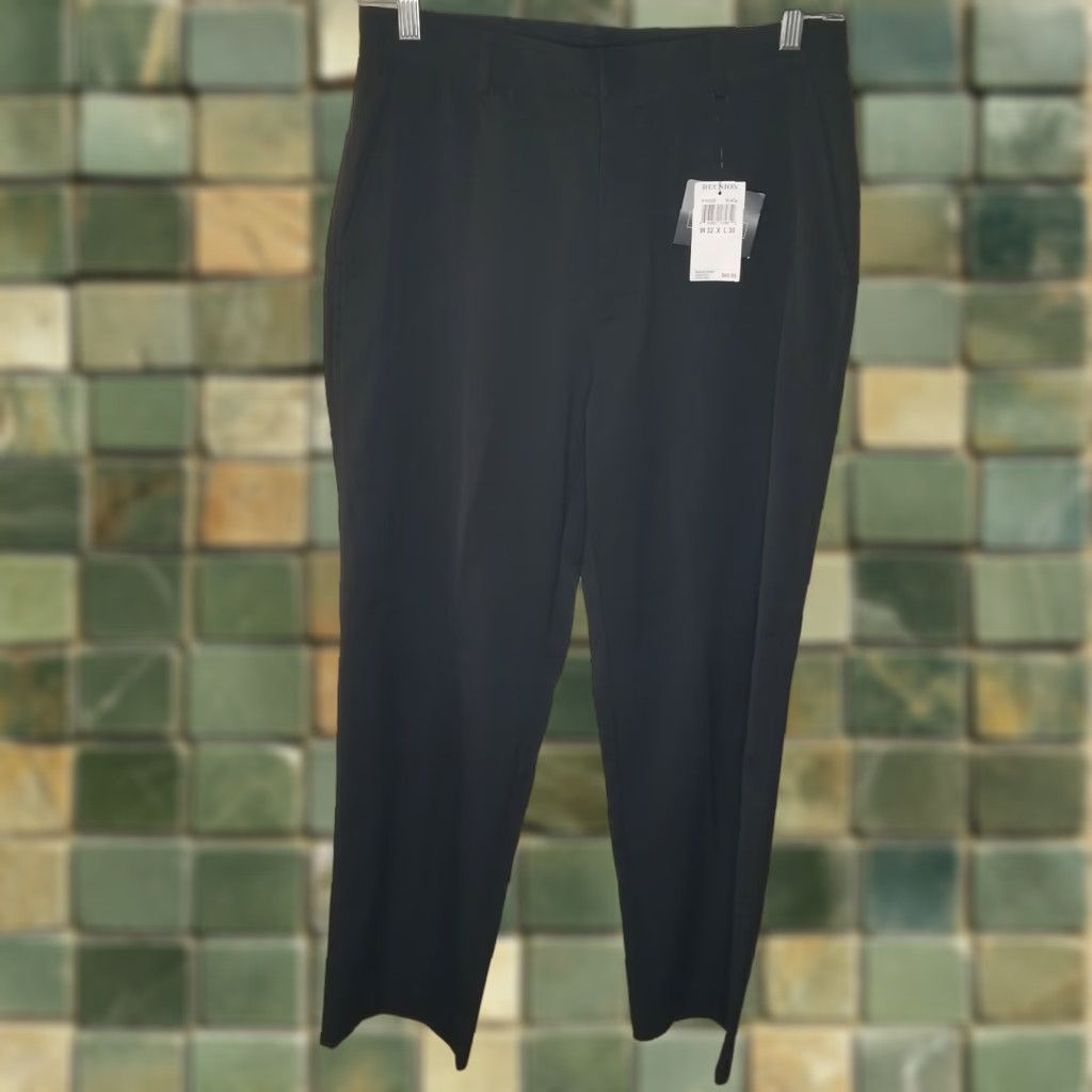Vintage REUNION Mens Dress Pants Black Size 32x30 NWT Size US 32 / EU 48 - 1 Thumbnail