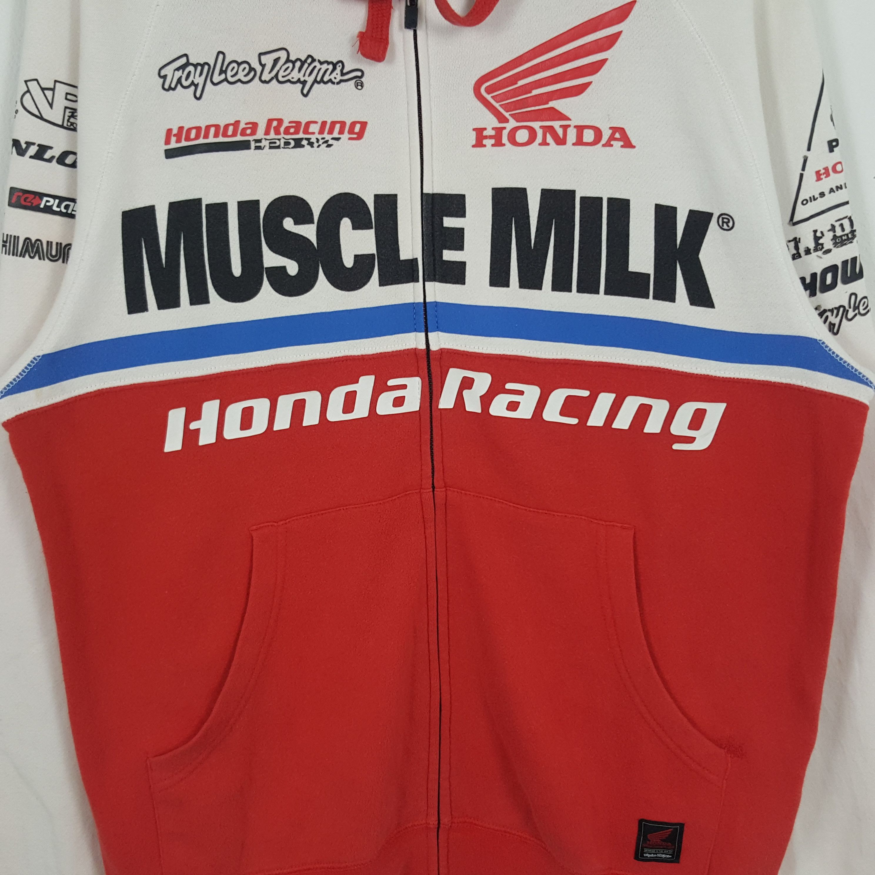 Honda × Vintage Vintage Honda Muscle Milk Racing Team Hoodies Jacket Size US M / EU 48-50 / 2 - 3 Thumbnail
