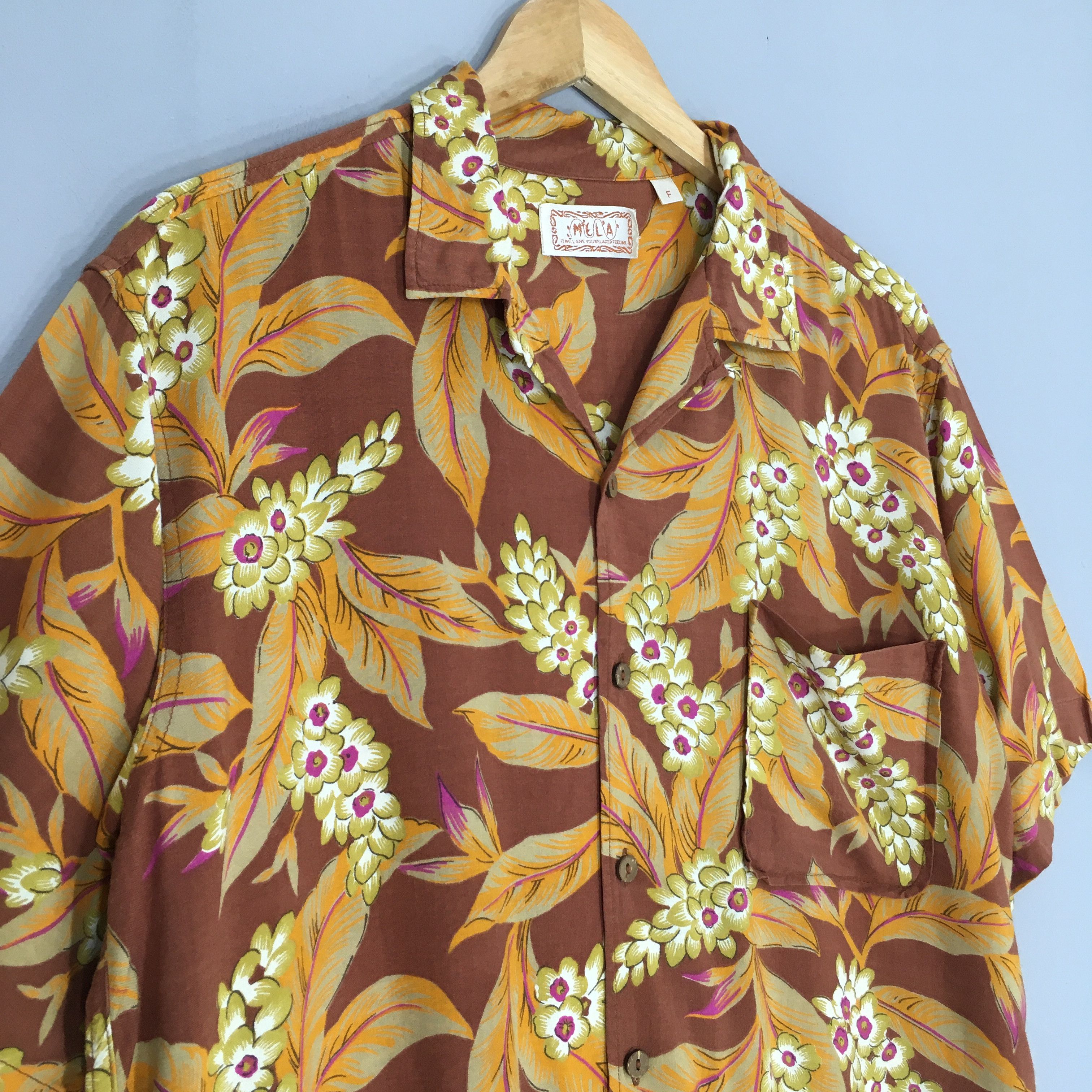 Other Vintage 90s Aloha Floral Hawaiian Rayon Shirt Large Size US L / EU 52-54 / 3 - 3 Thumbnail