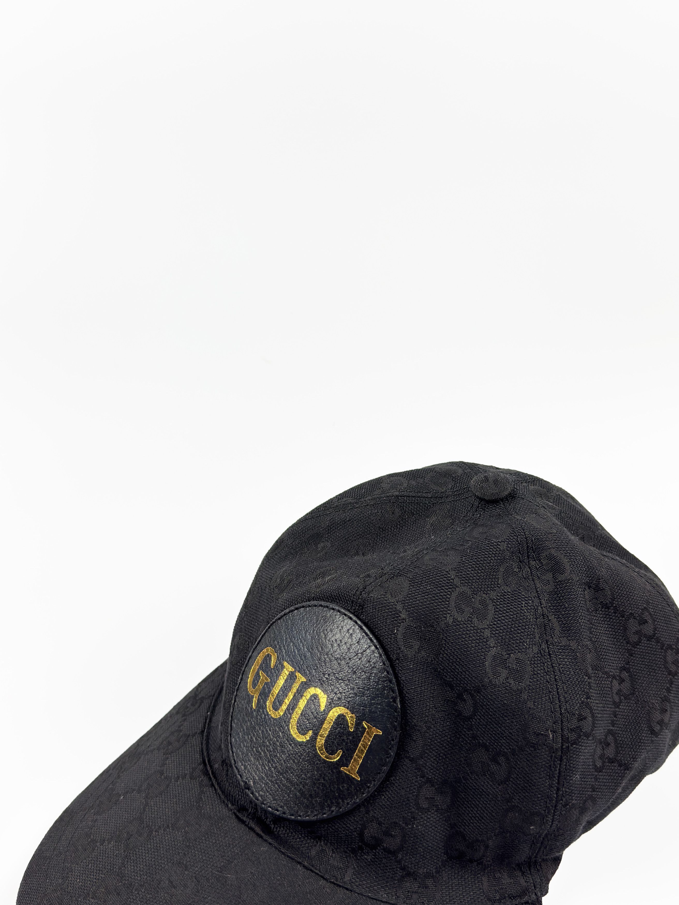 Gucci GUCCI Monogram Black Gold Big Logo Cap Size S 57cm Size ONE SIZE - 2 Thumbnail